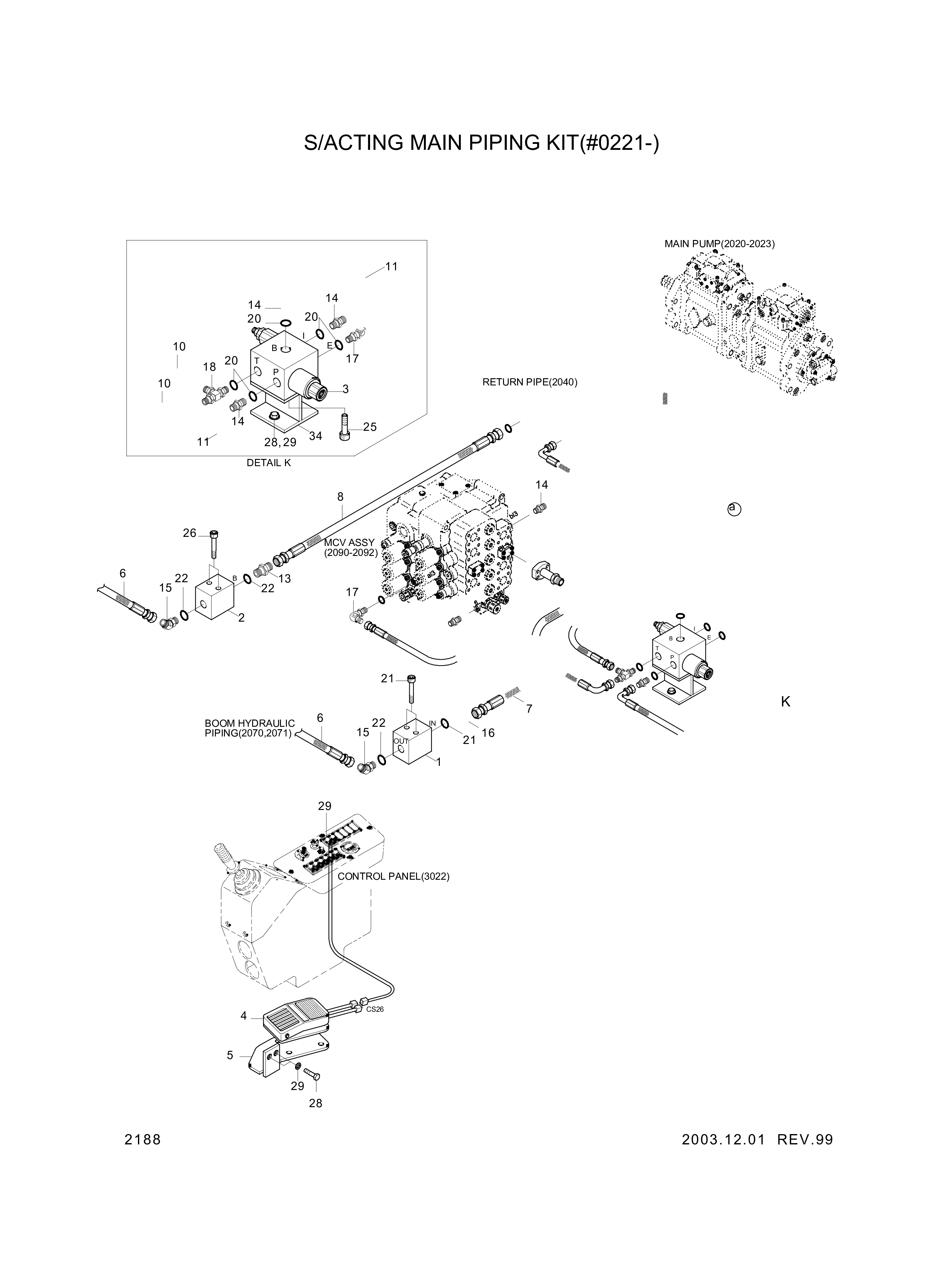 drawing for Hyundai Construction Equipment 31EH-92110 - PIPE ASSY-HYD