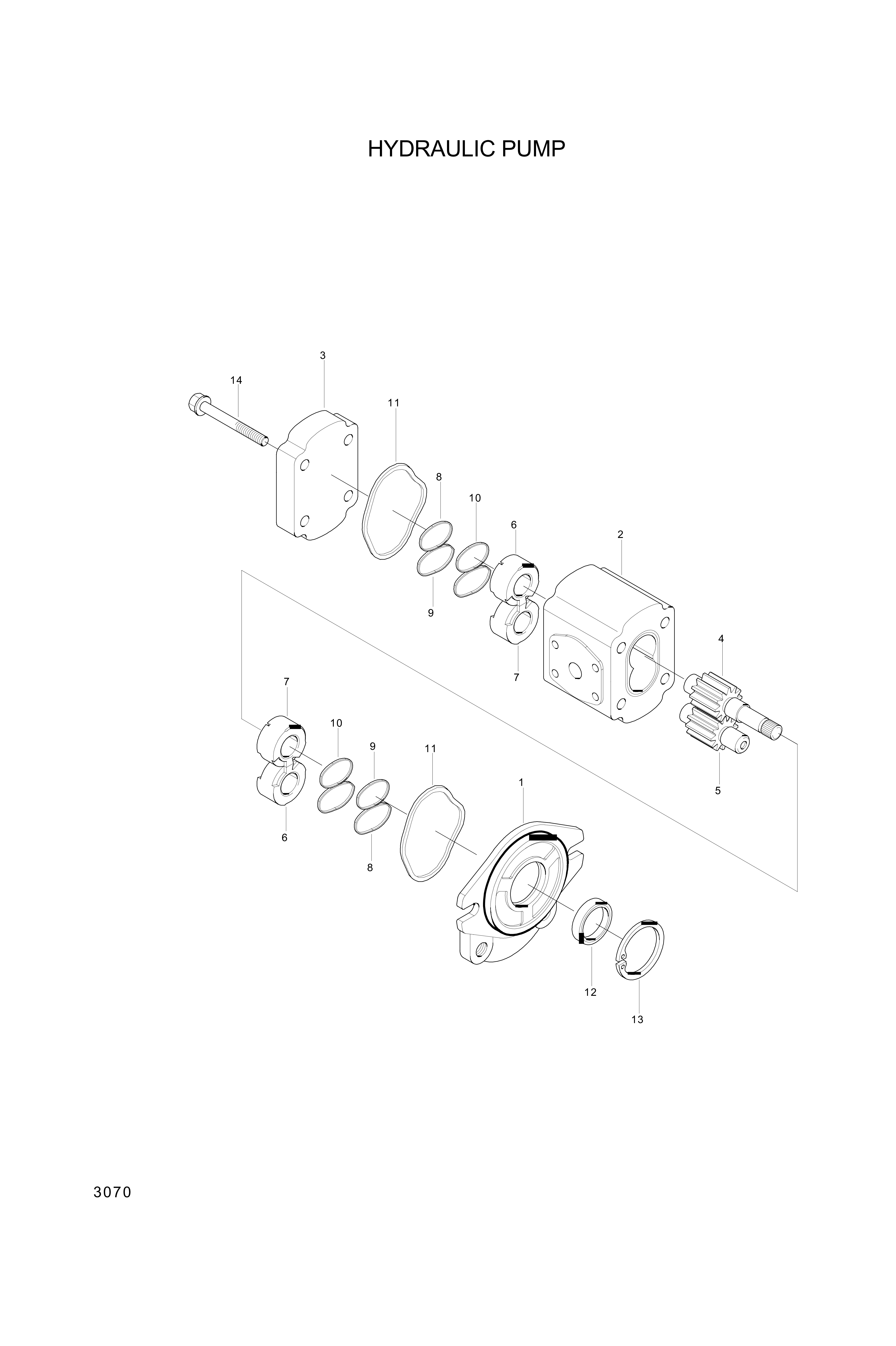 drawing for Hyundai Construction Equipment 94721-34151 - Ring-Snap