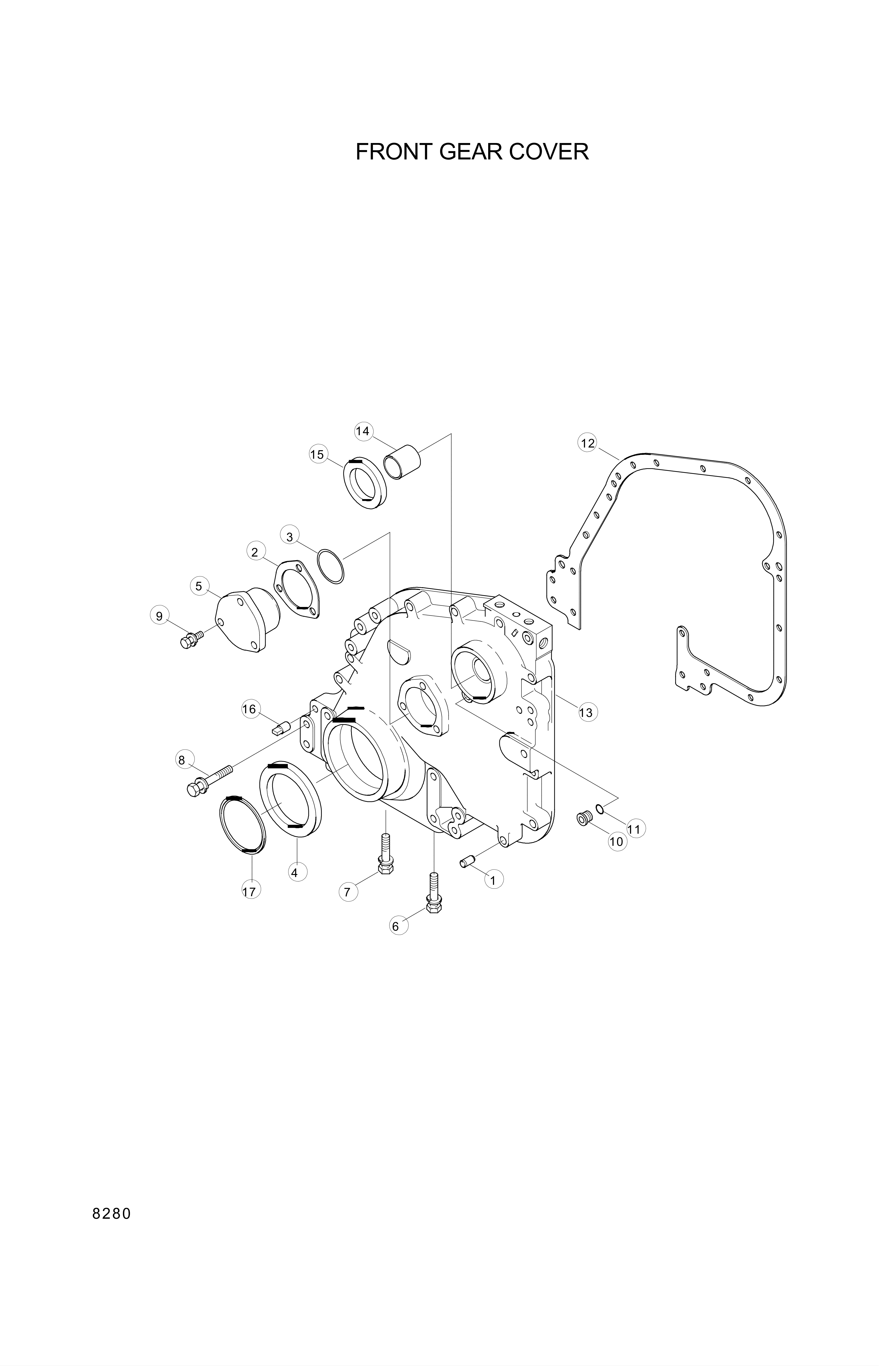 Technical drawing of Hyundai Construction Equipment YUBP-04557 SEAL-DUST with dimensions and layout