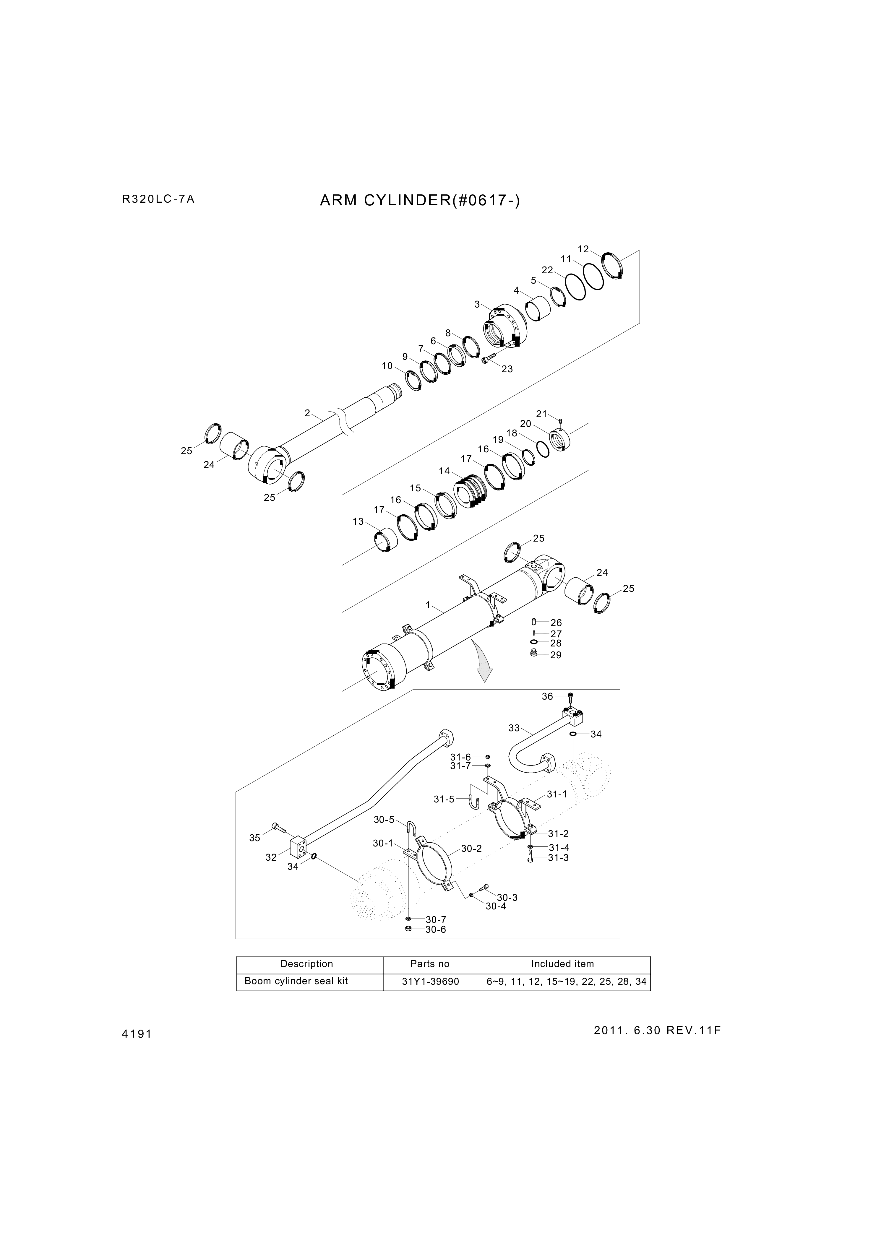 drawing for Hyundai Construction Equipment 301-36 - PIPE ASSY