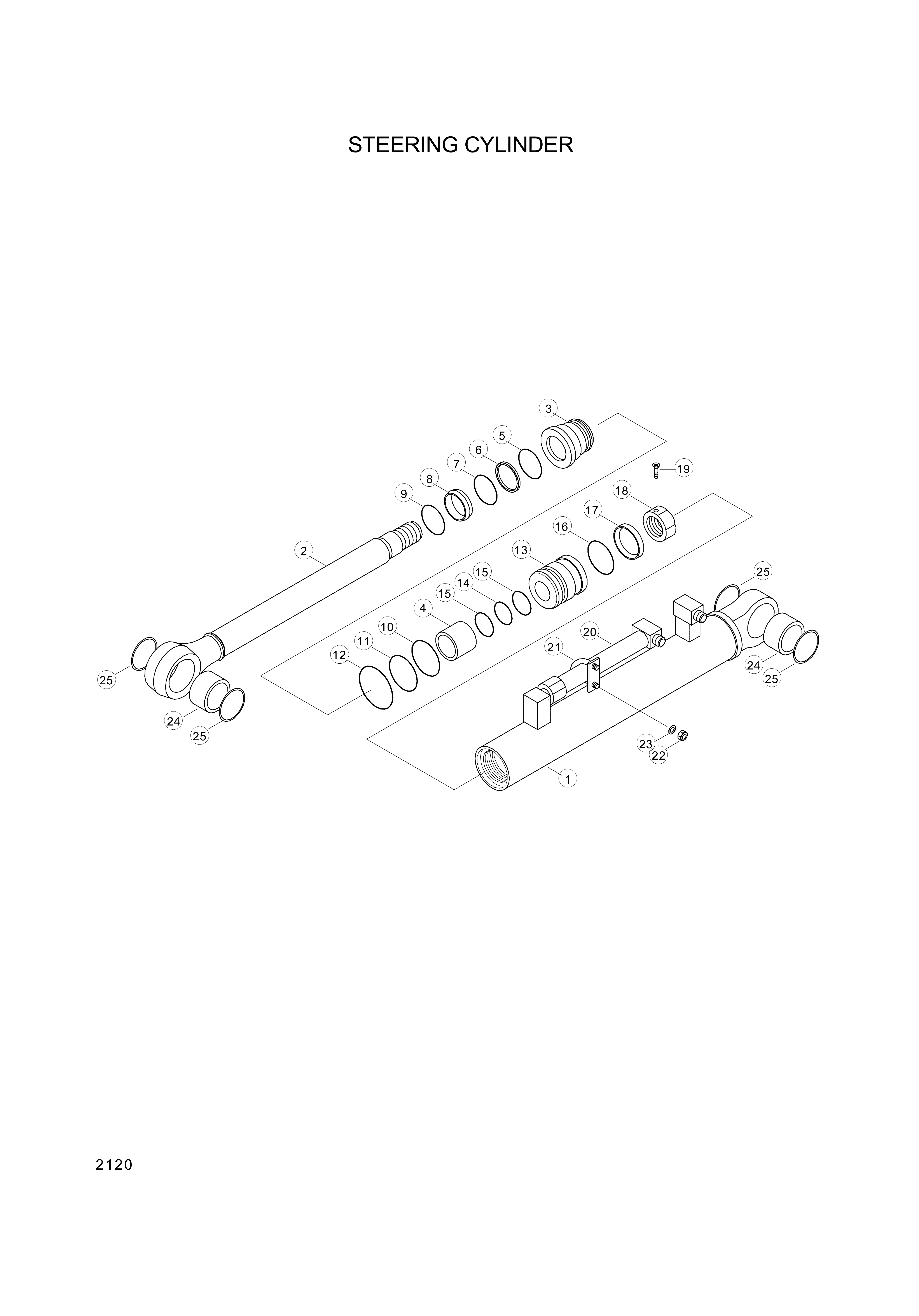 drawing for Hyundai Construction Equipment 352-20 - PIPE ASSY