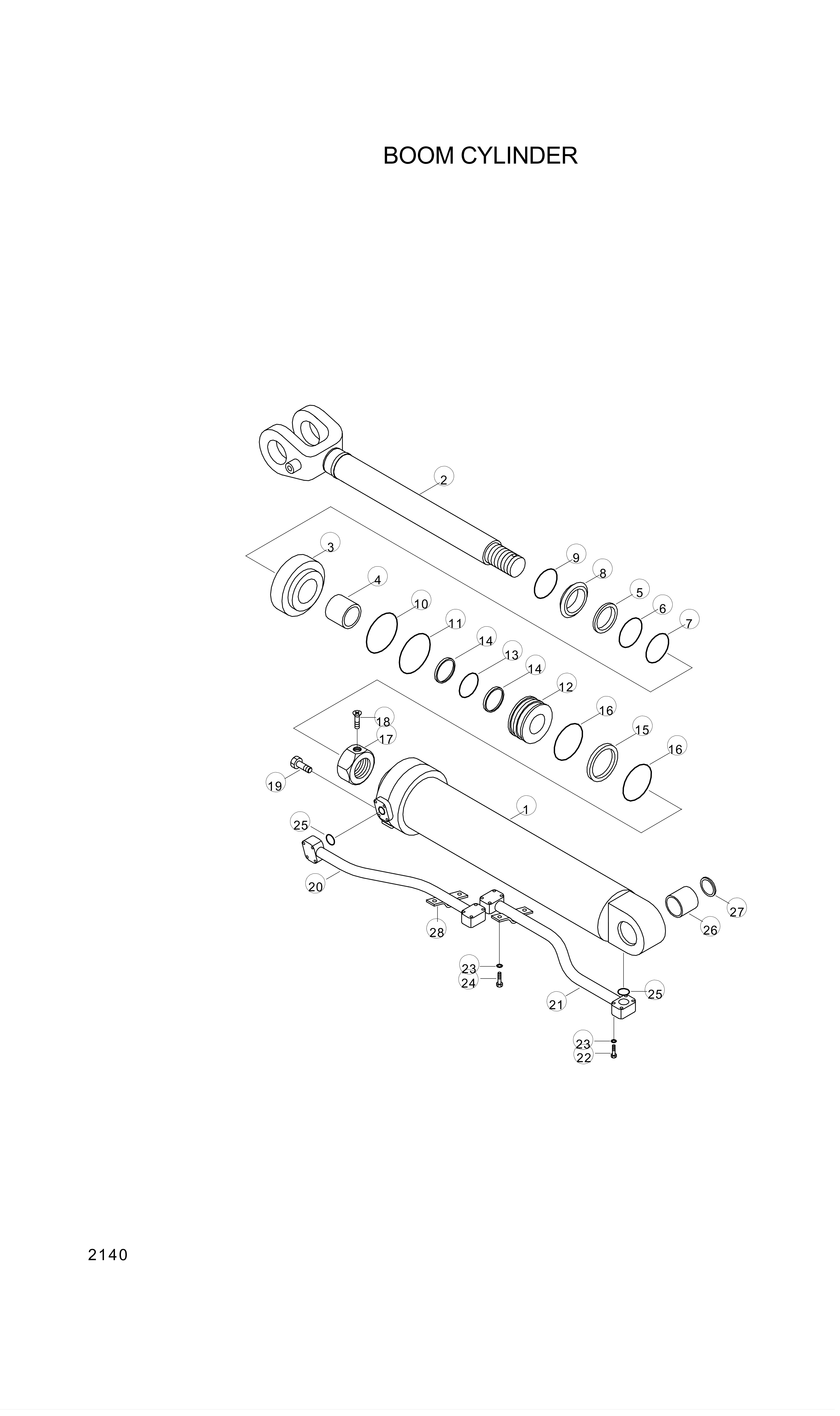 drawing for Hyundai Construction Equipment XCAV-00052 - BOLT-SOCKET