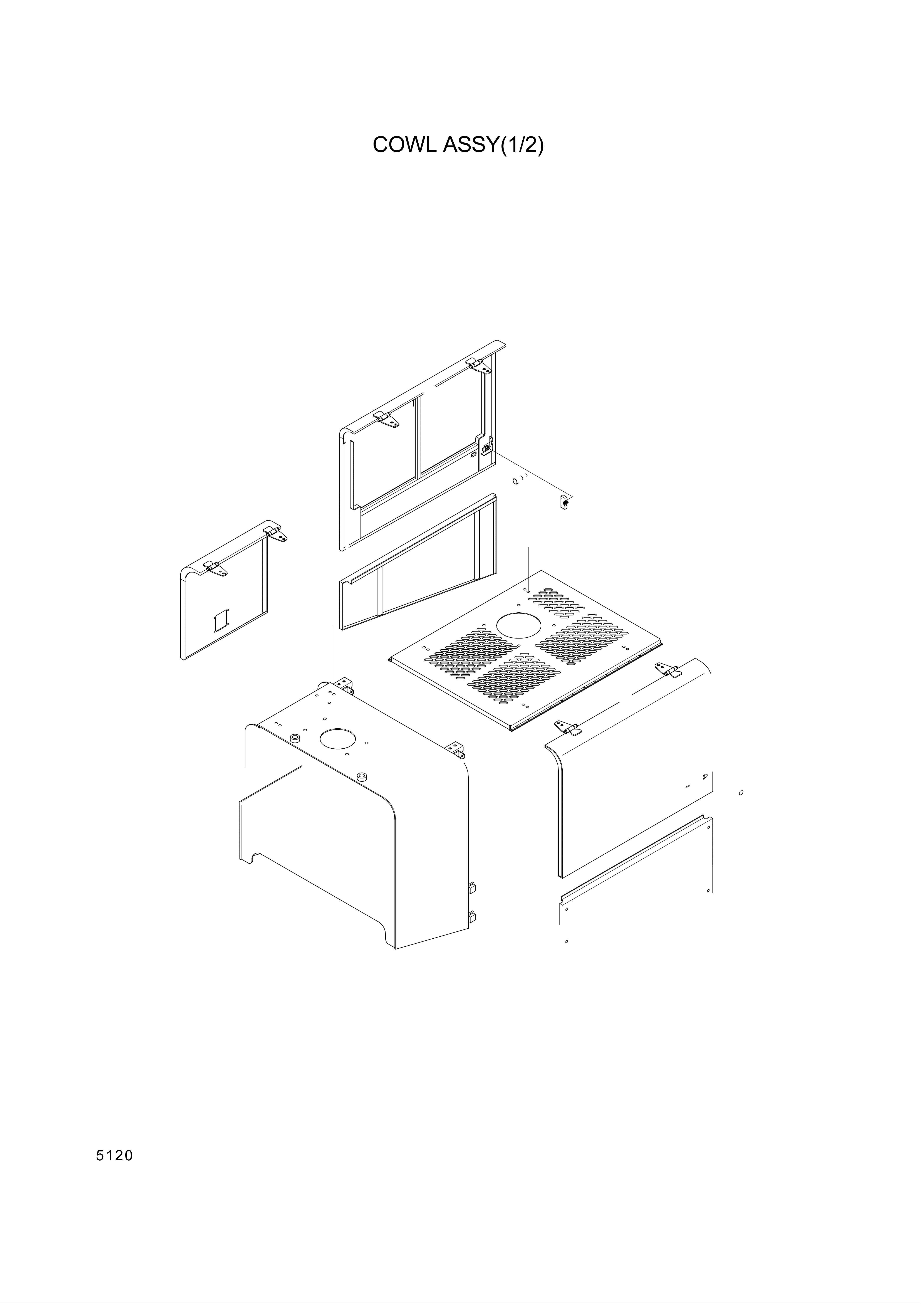 drawing for Hyundai Construction Equipment 71L6-01260 - SPONGE-LH