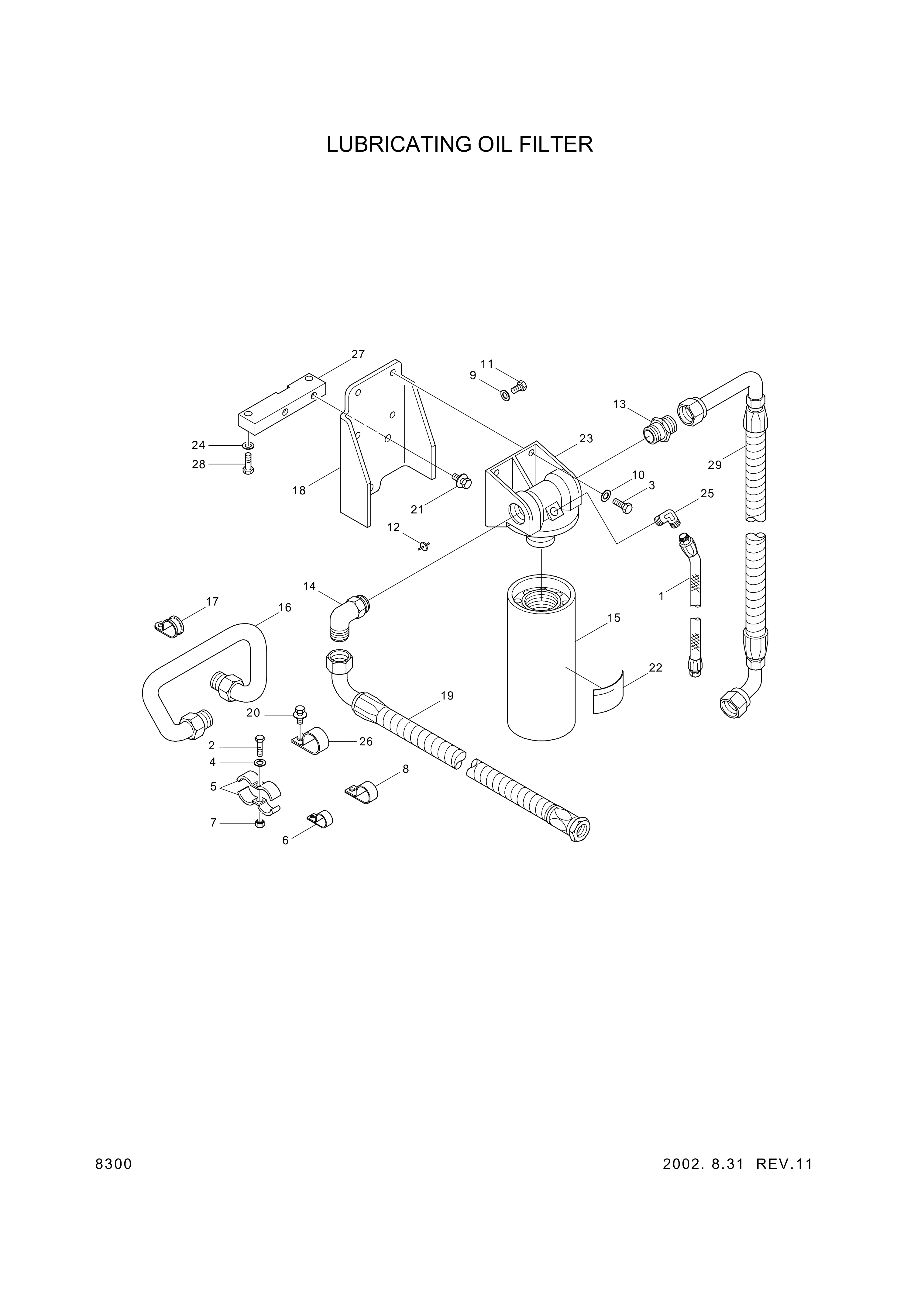 drawing for Hyundai Construction Equipment YUBP-05233 - BRACKET