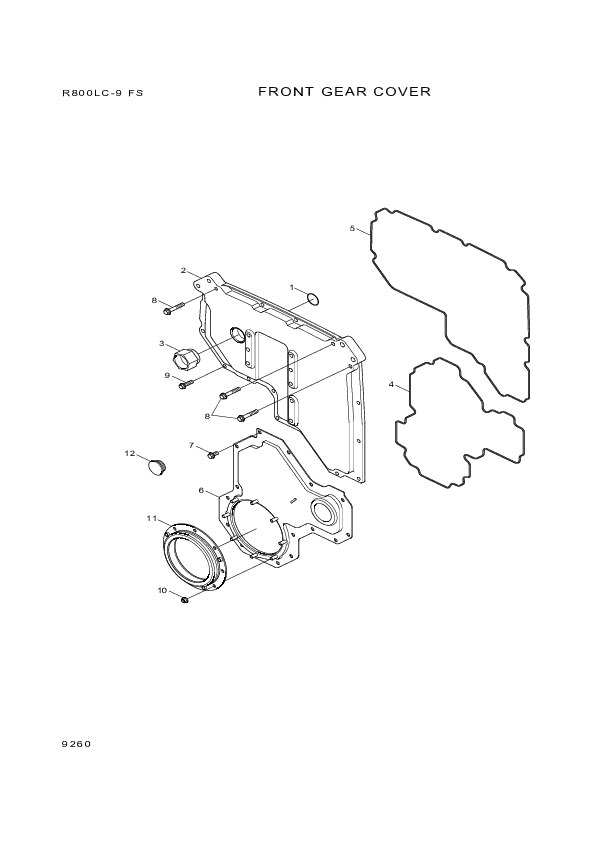 drawing for Hyundai Construction Equipment YUBP-04873 - CARRIER-SEALING