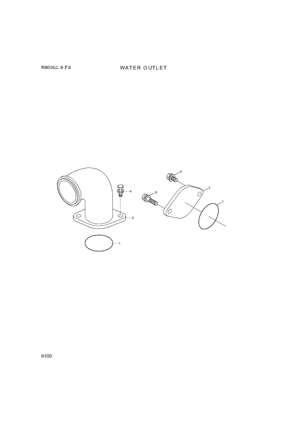 Technical drawing of Hyundai Construction Equipment YUBP-04614 O-RING with dimensions and layout (figure 3)