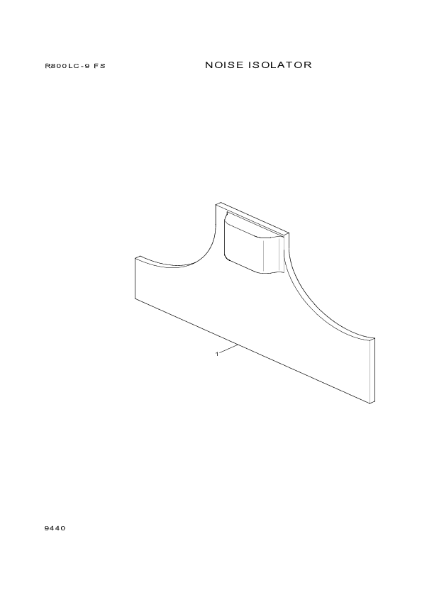 drawing for Hyundai Construction Equipment YUBP-05825 - INSULATOR-NOISE