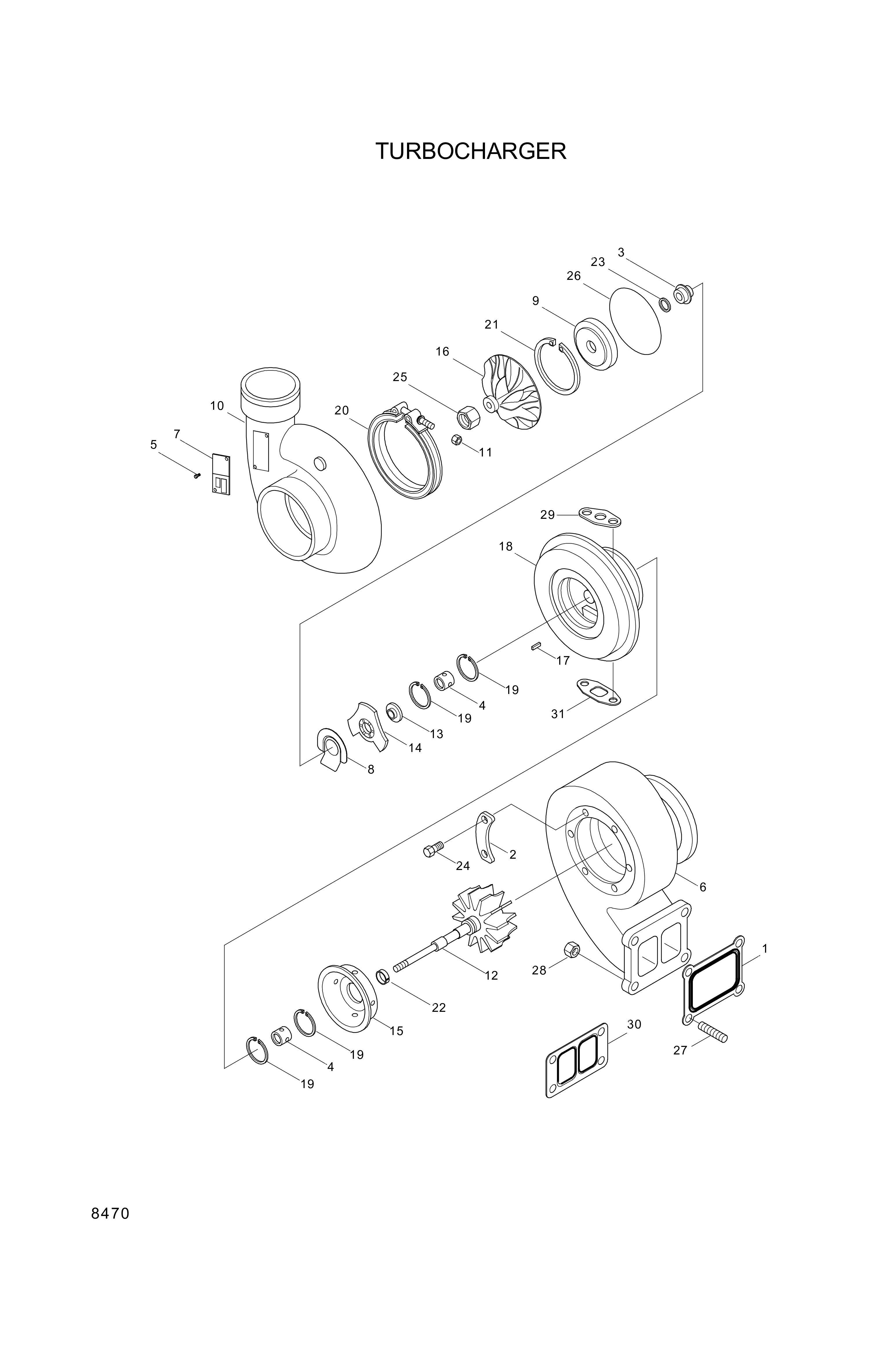 drawing for Hyundai Construction Equipment 3072919 - GASKET