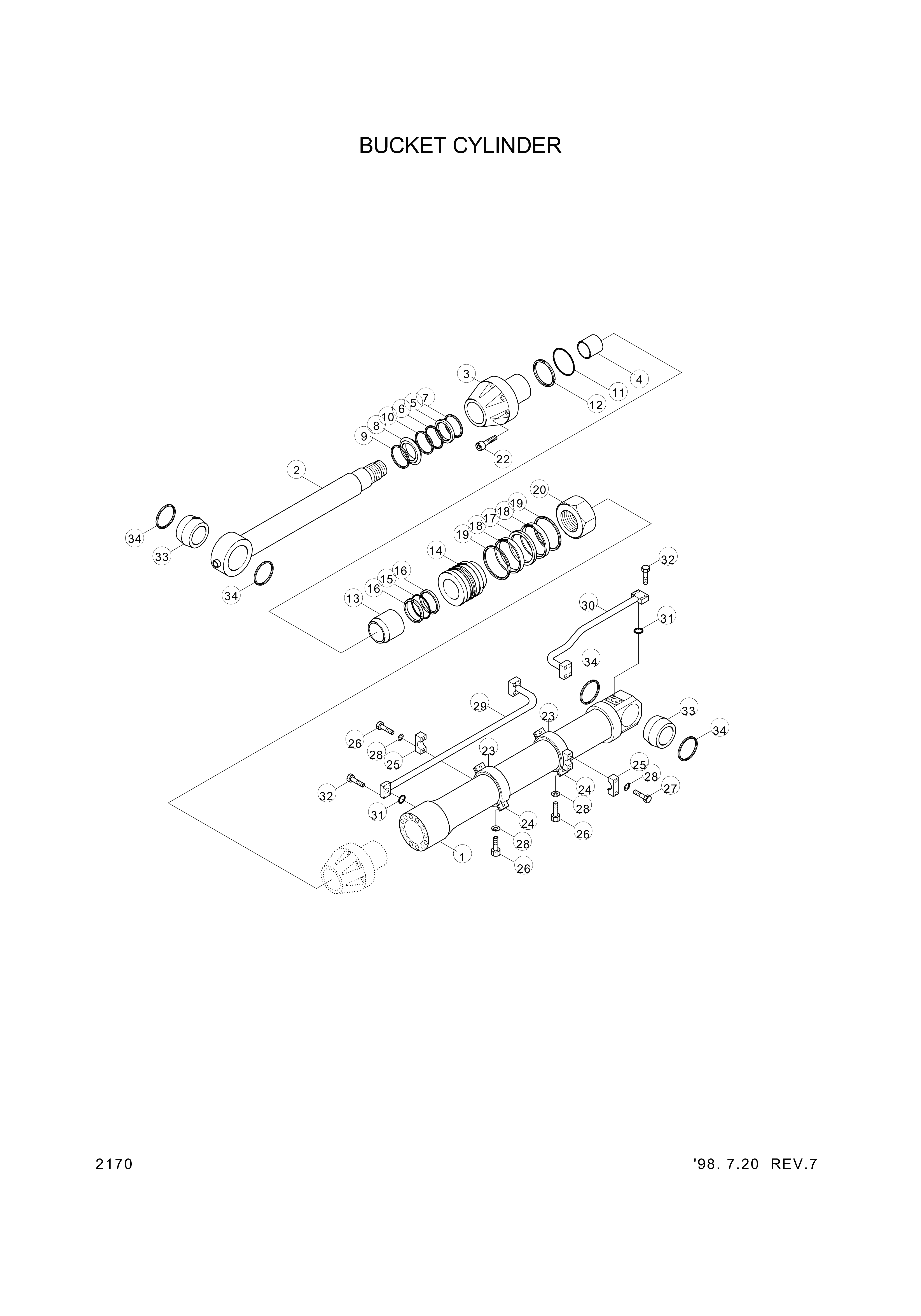 drawing for Hyundai Construction Equipment Y171-024002 - O-RING