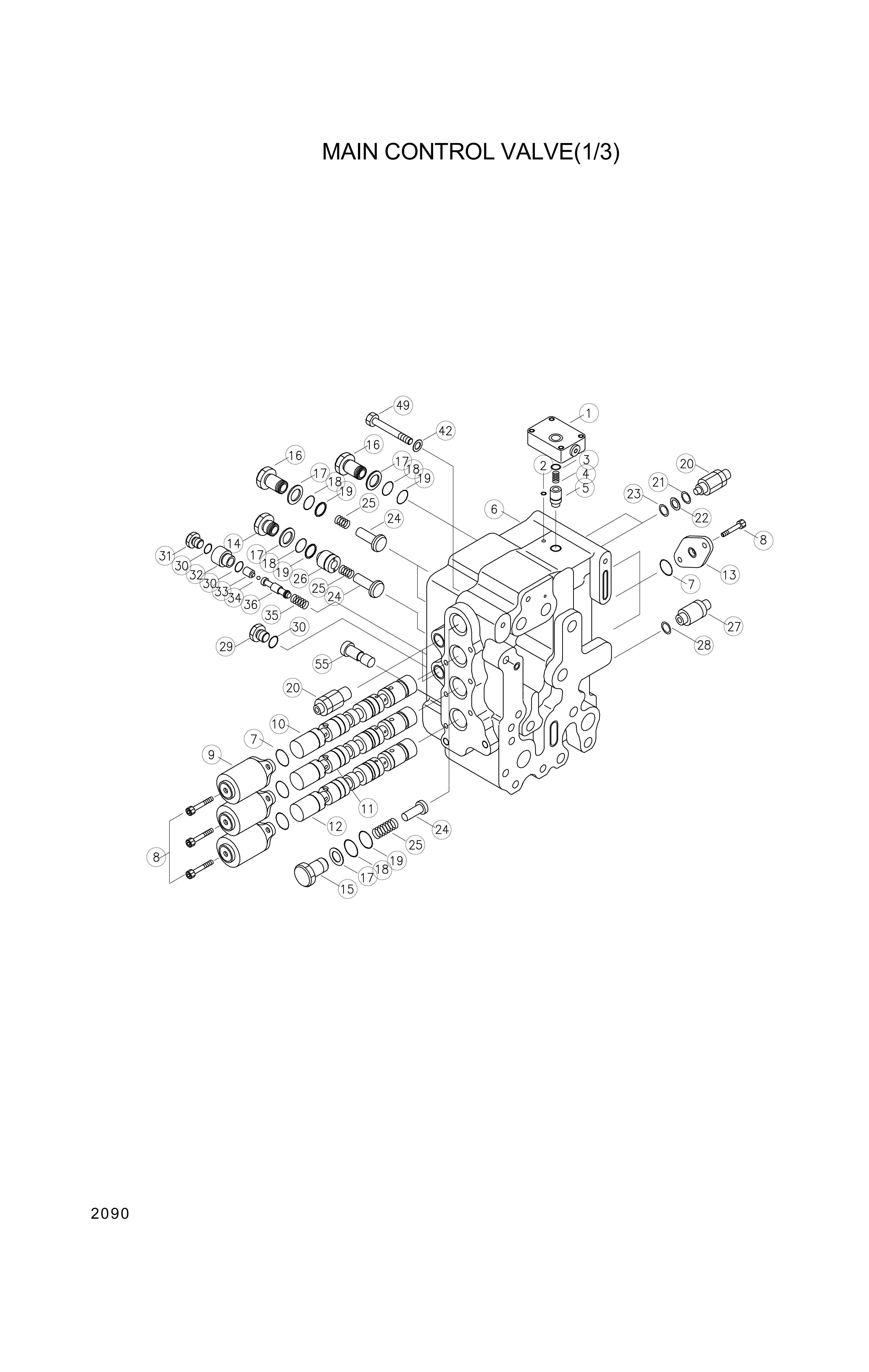 drawing for Hyundai Construction Equipment 3590-432 - SPRING