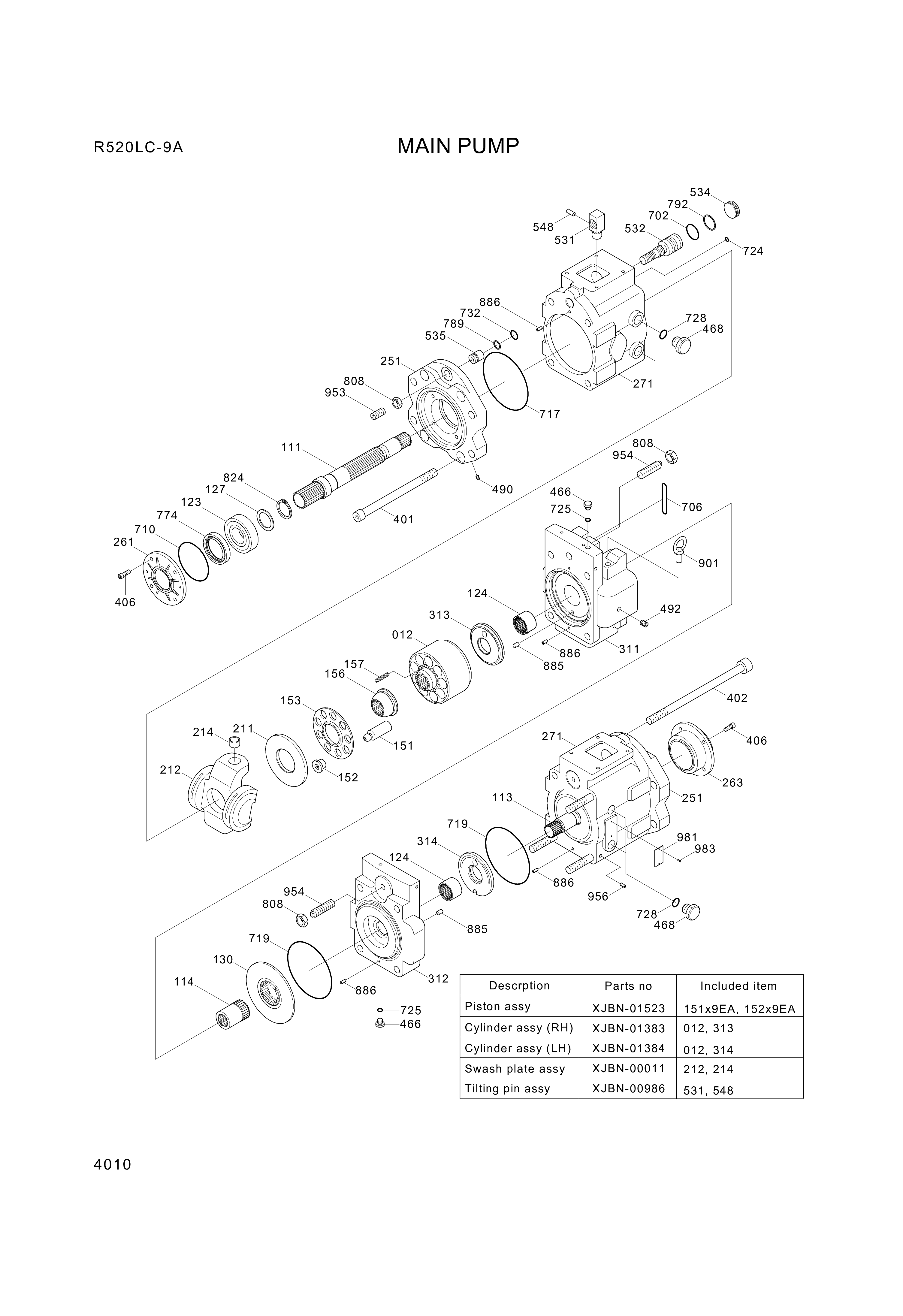 drawing for Hyundai Construction Equipment XJBN-00977 - SHAFT-DRIVE RR