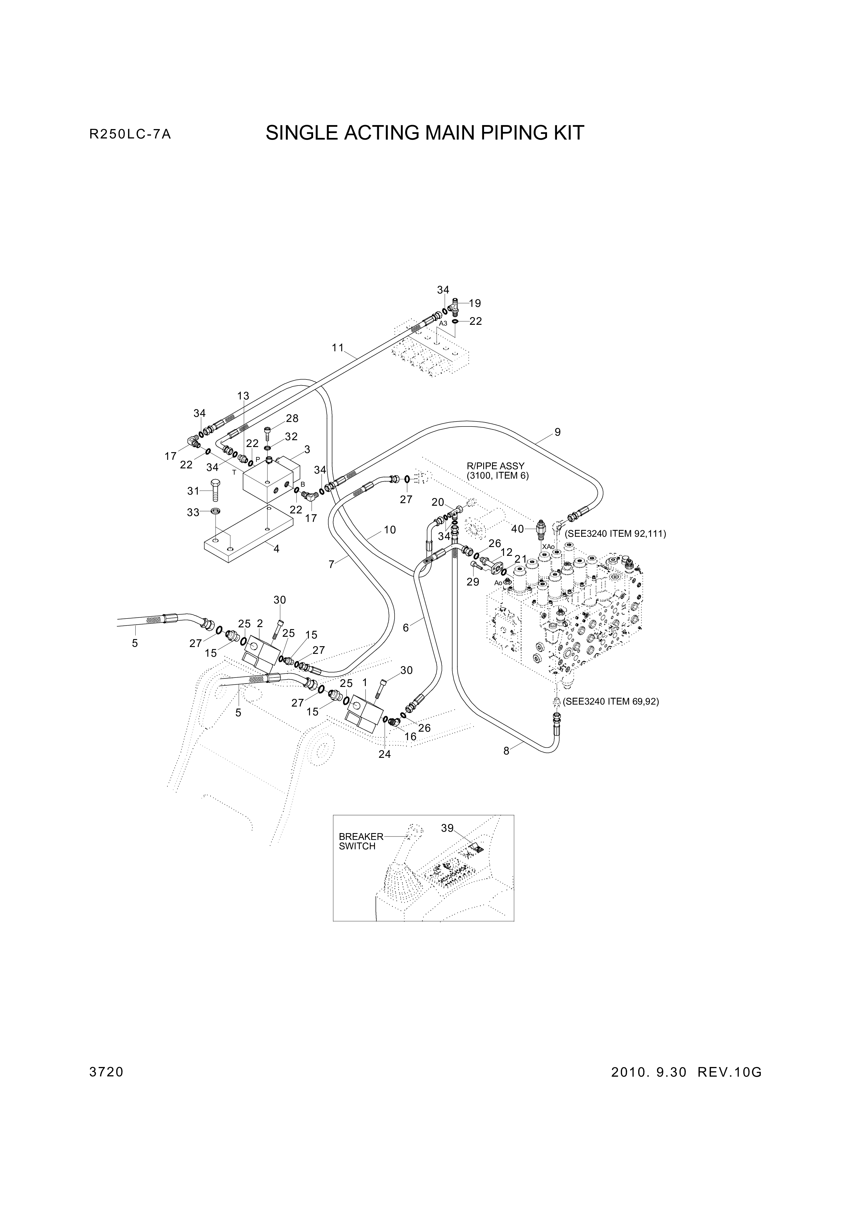 drawing for Hyundai Construction Equipment P933-166026 - HOSE ASSY-ORFS&THD