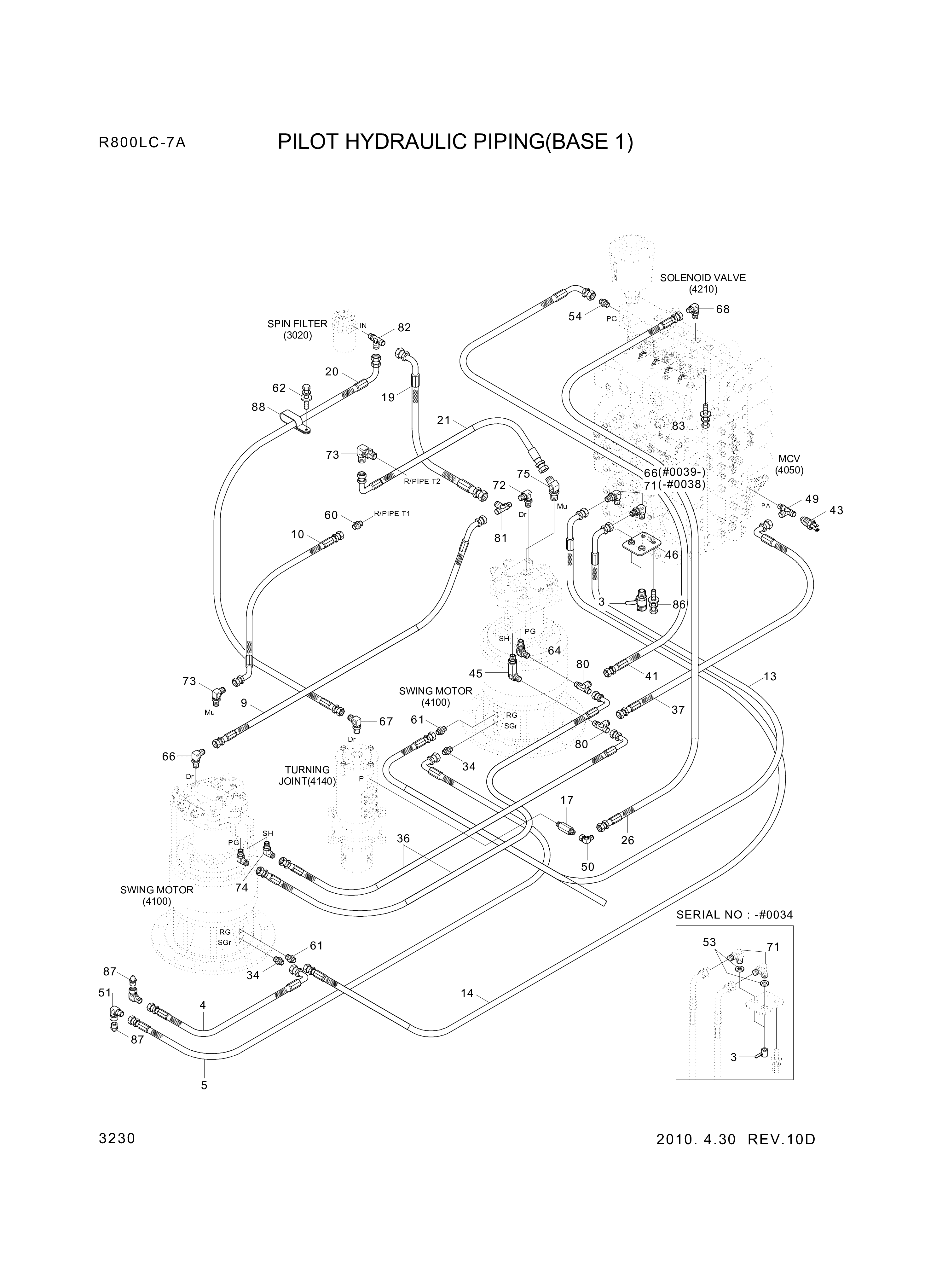 drawing for Hyundai Construction Equipment P930-062023 - HOSE ASSY-ORFS&THD