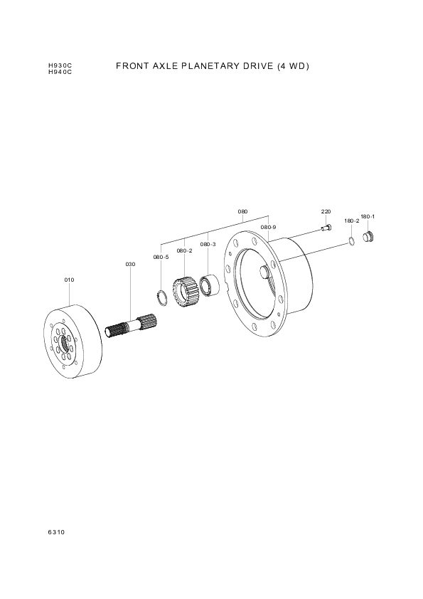ZGAQ-03410 Hyundai Construction Equipment GEAR-PLANET