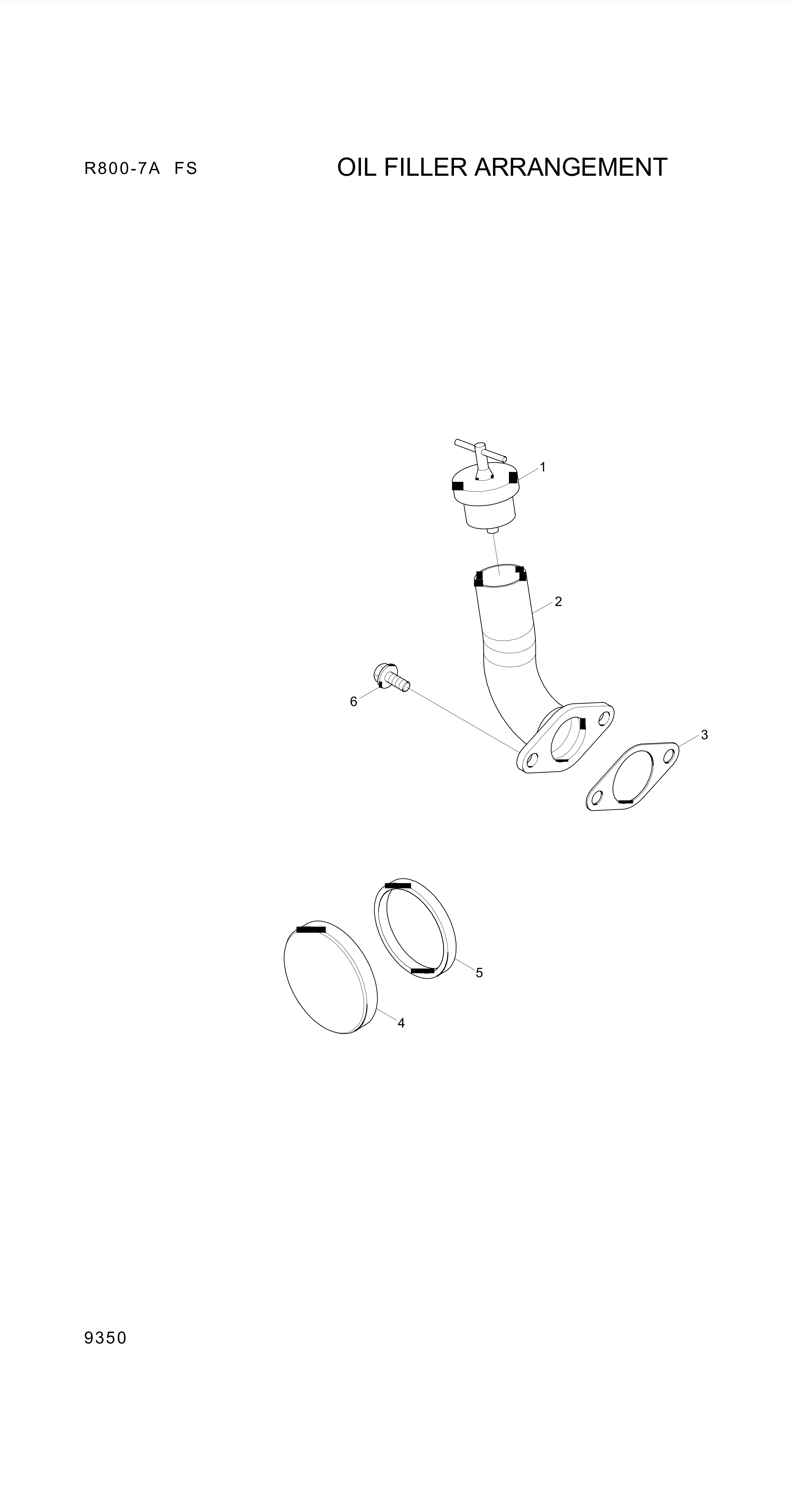 Technical drawing of Hyundai Construction Equipment YUBP-04897 GASKET with dimensions and layout (figure 4)