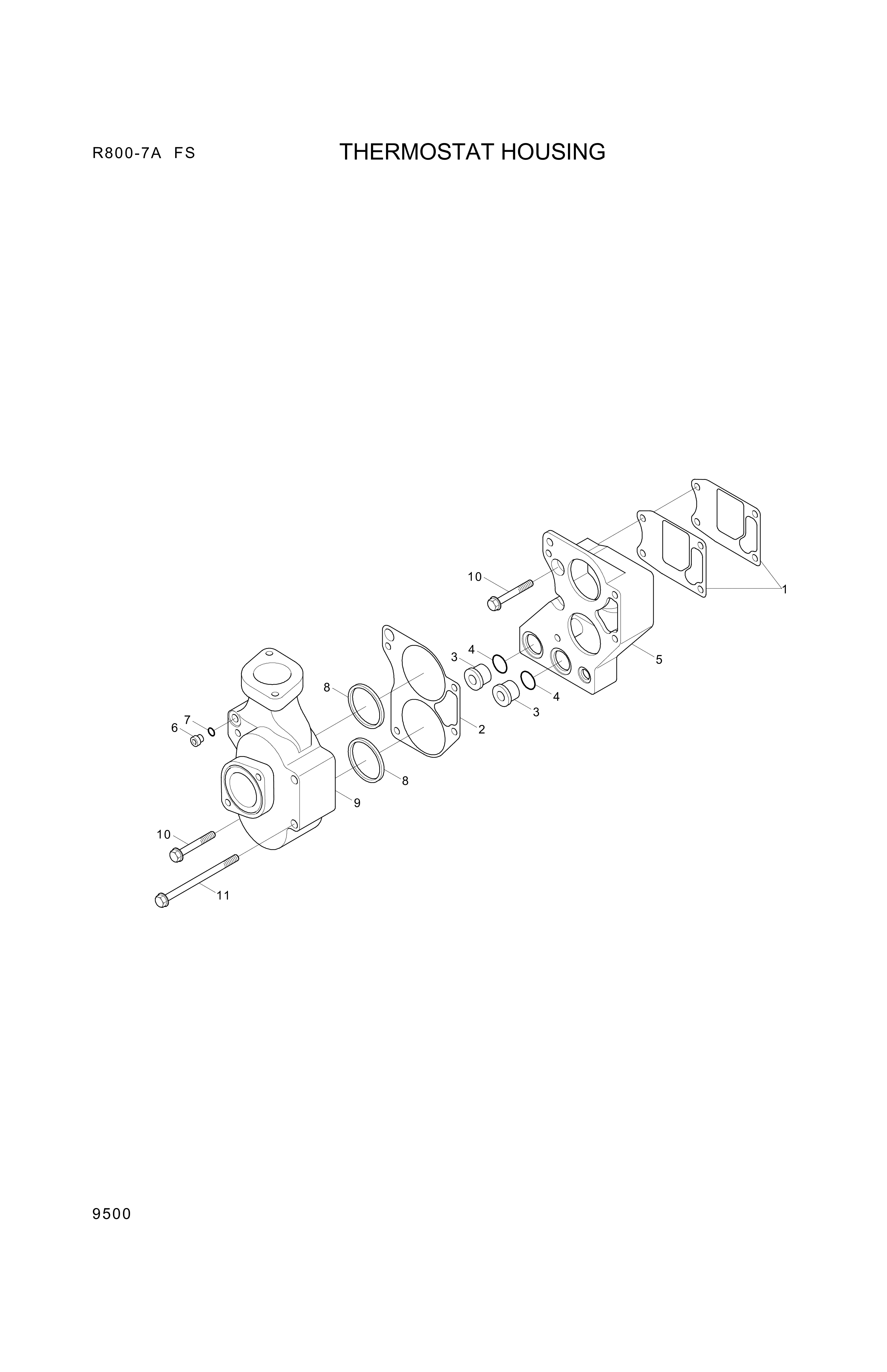 Technical drawing of Hyundai Construction Equipment YUBP-07127 SCREW-HEX FLG with dimensions and layout (figure 4)