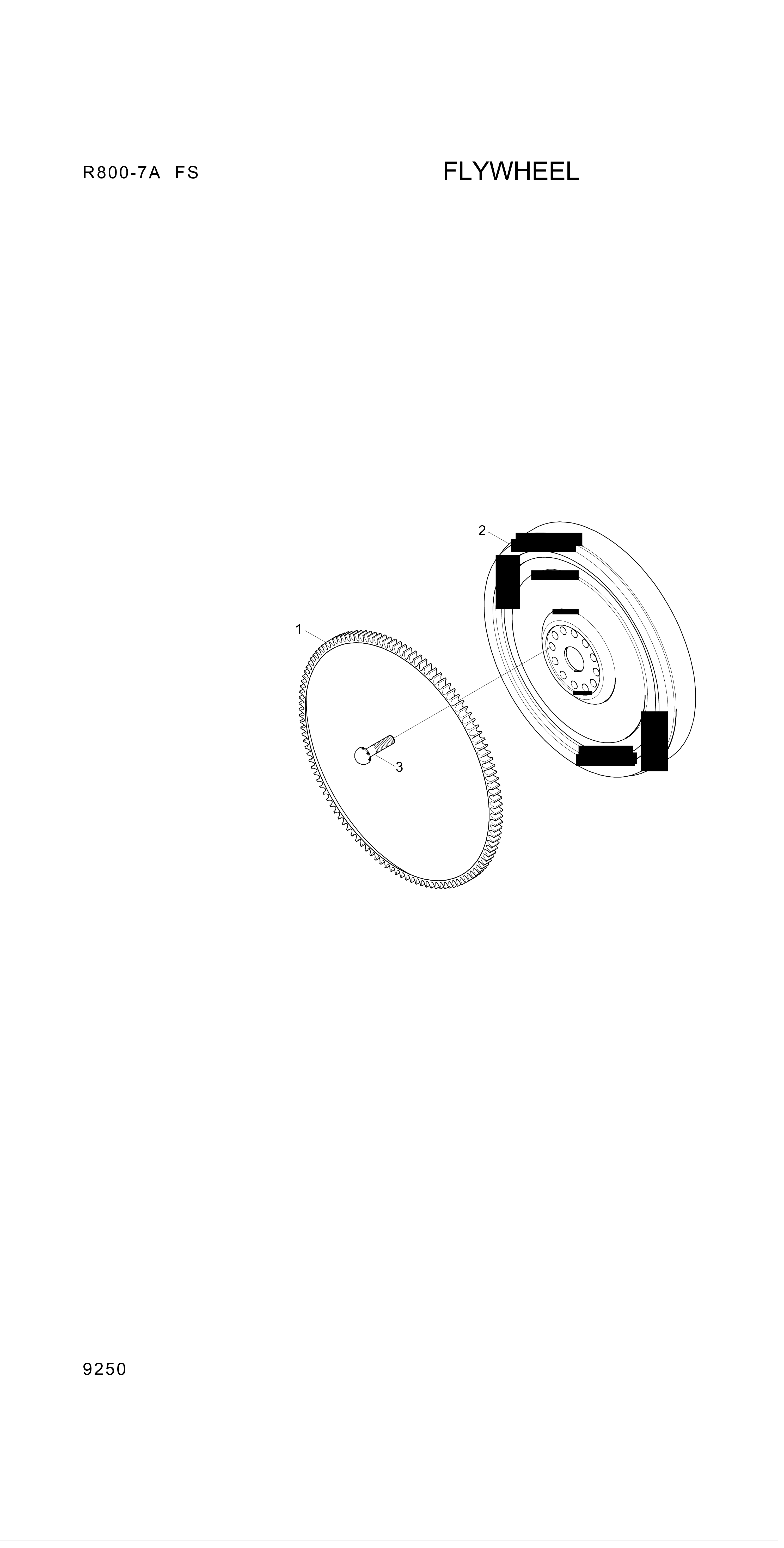 Technical drawing of Hyundai Construction Equipment YUBP-05707 SCREW-TWELVE with dimensions and layout (figure 3)