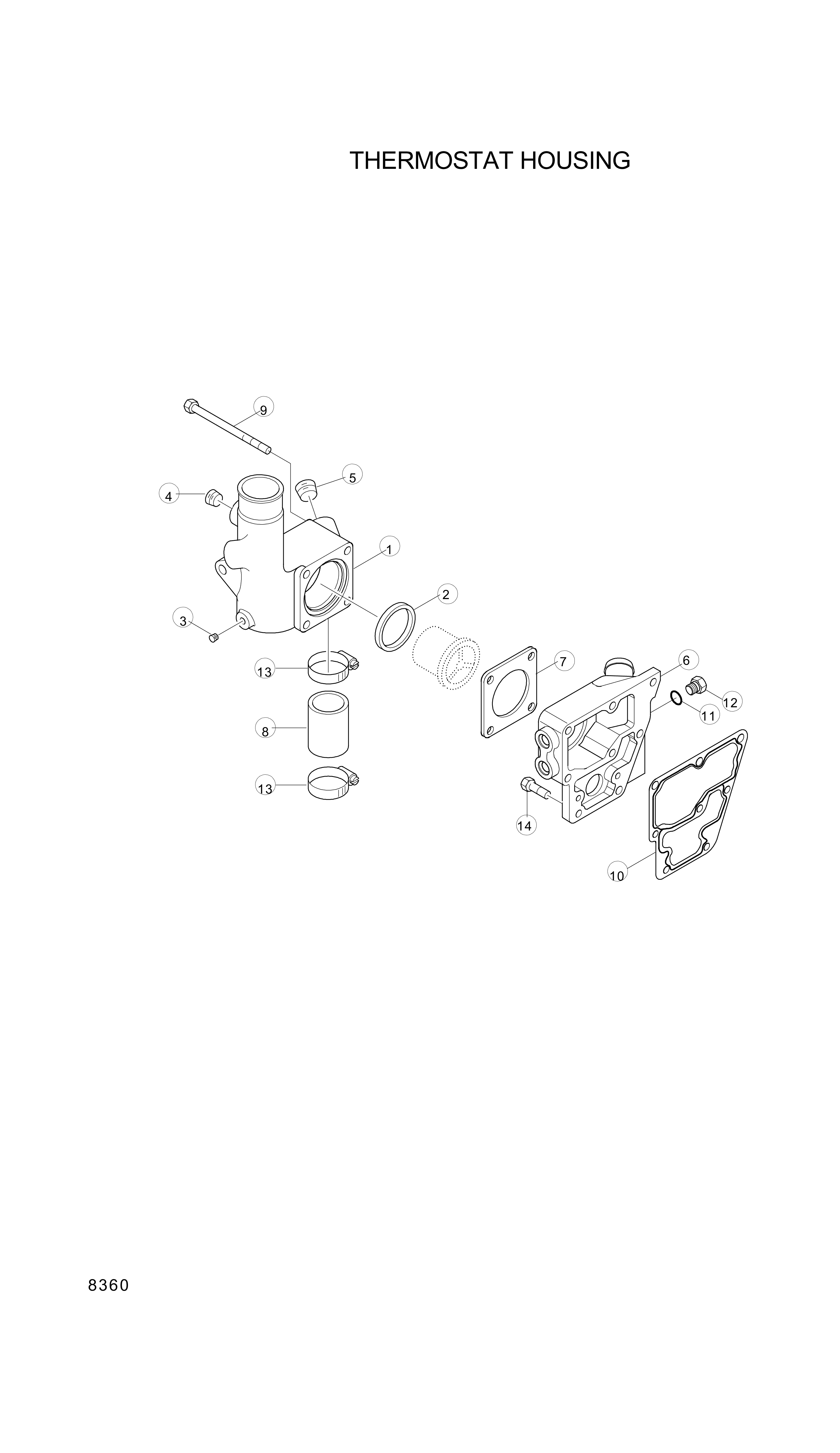 drawing for Hyundai Construction Equipment YUBP-06419 - GASKET