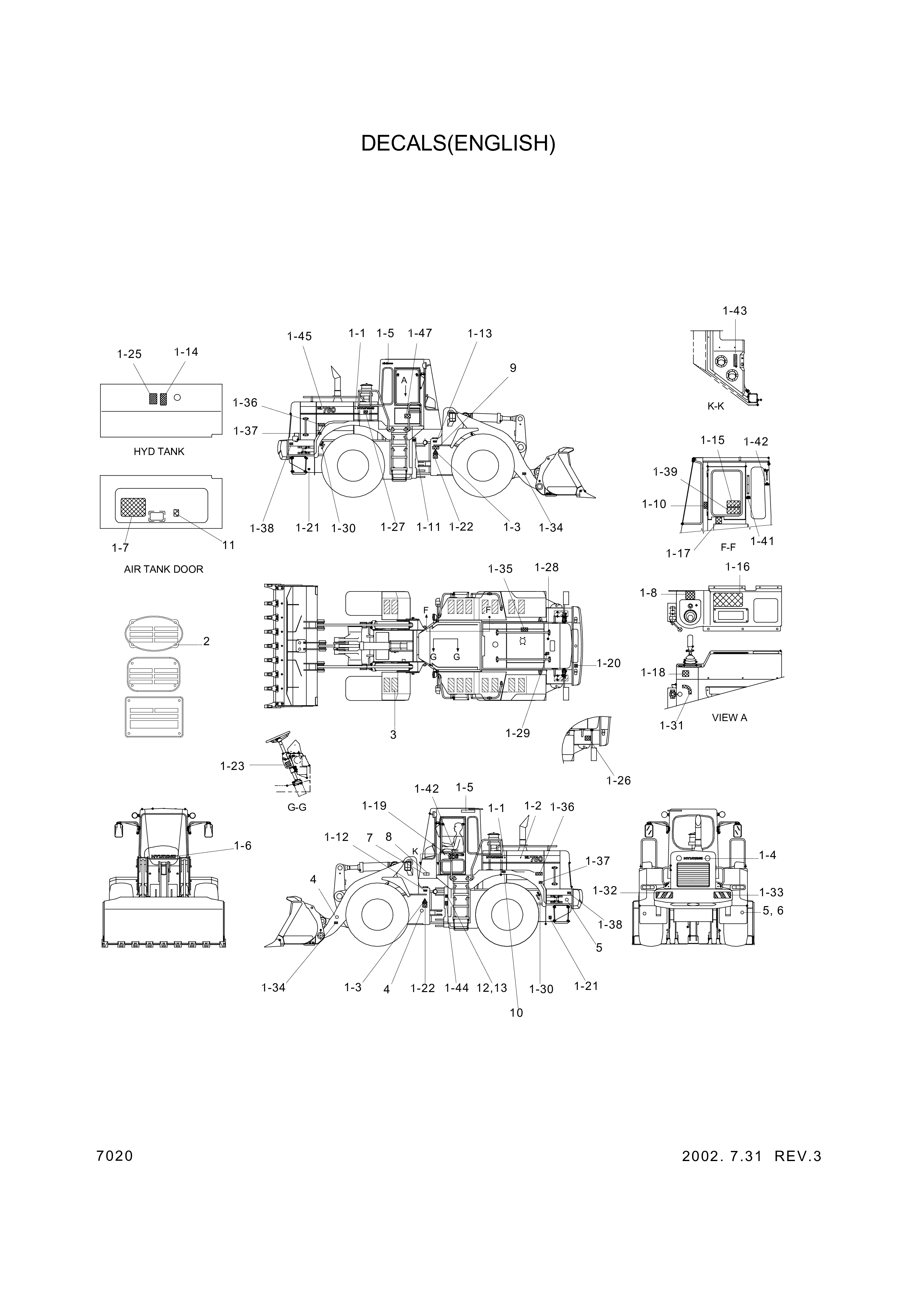 drawing for Hyundai Construction Equipment 94L1-00170 - DECAL-GREASE