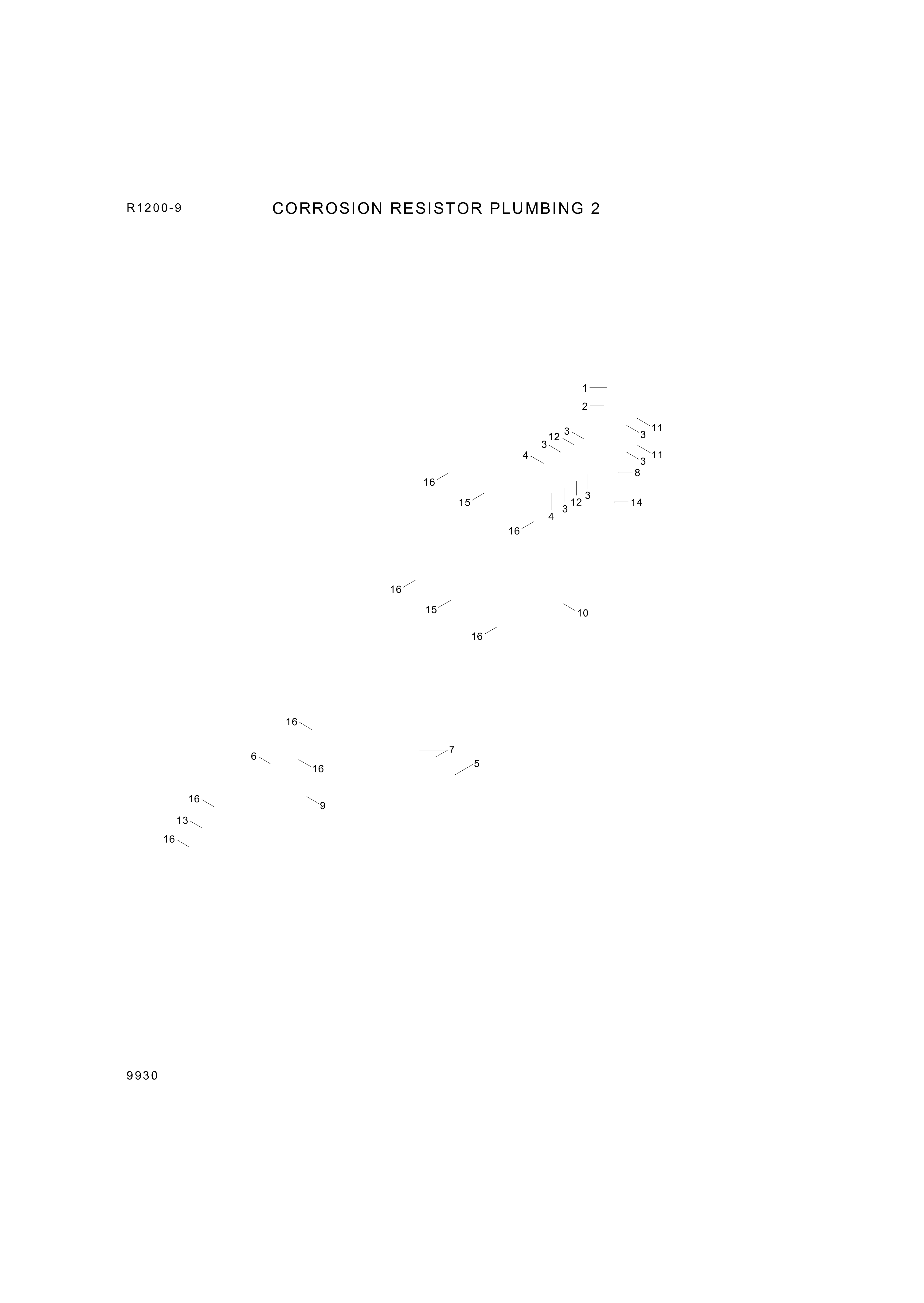 Technical drawing of Hyundai Construction Equipment YUBP-04759 SCREW-HEX with dimensions and layout (figure 3)