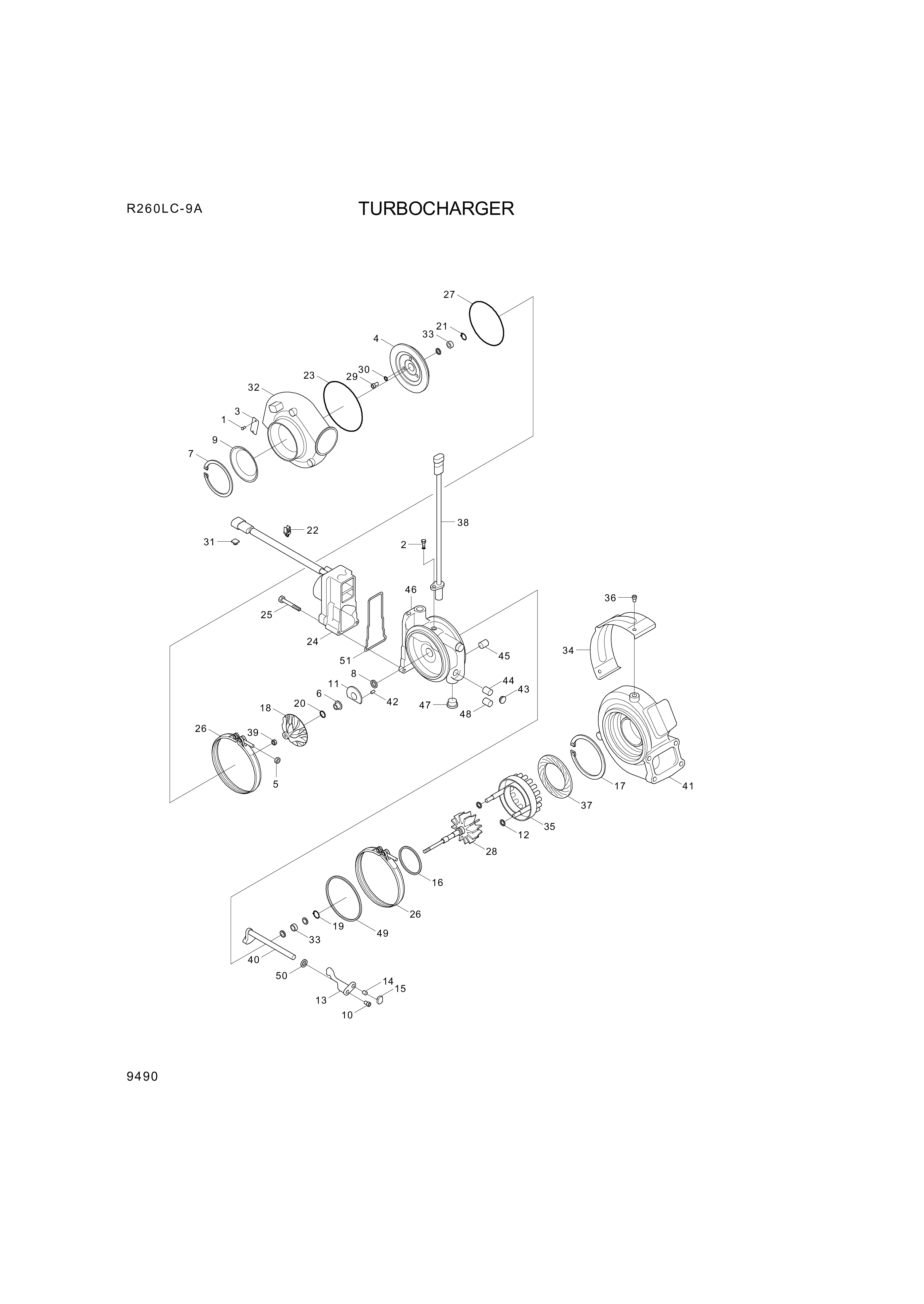 drawing for Hyundai Construction Equipment 3596812 - SCREW-HEX FLG