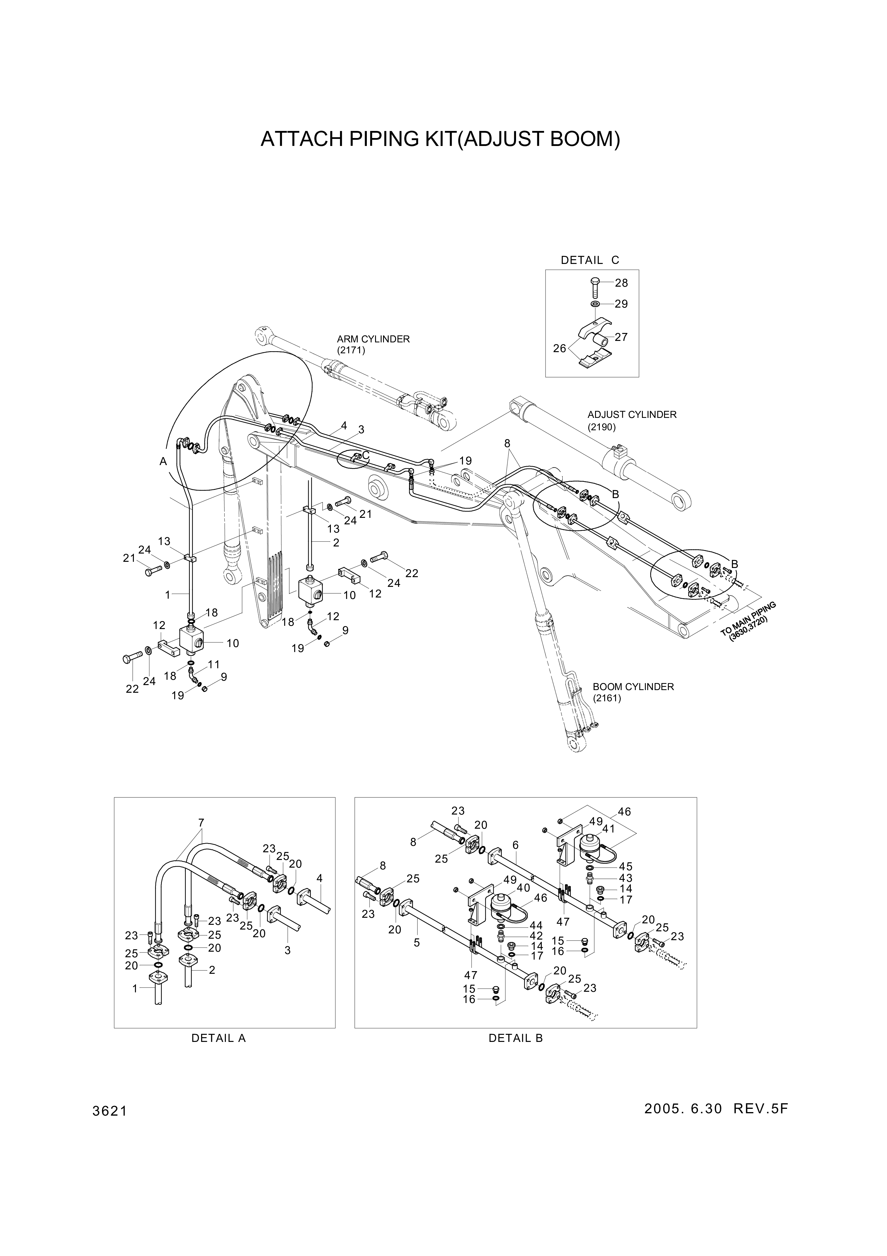 Technical drawing of Hyundai Construction Equipment P940-166321 HOSE ASSY-ORFS&amp;FLG with dimensions and layout (figure 2)