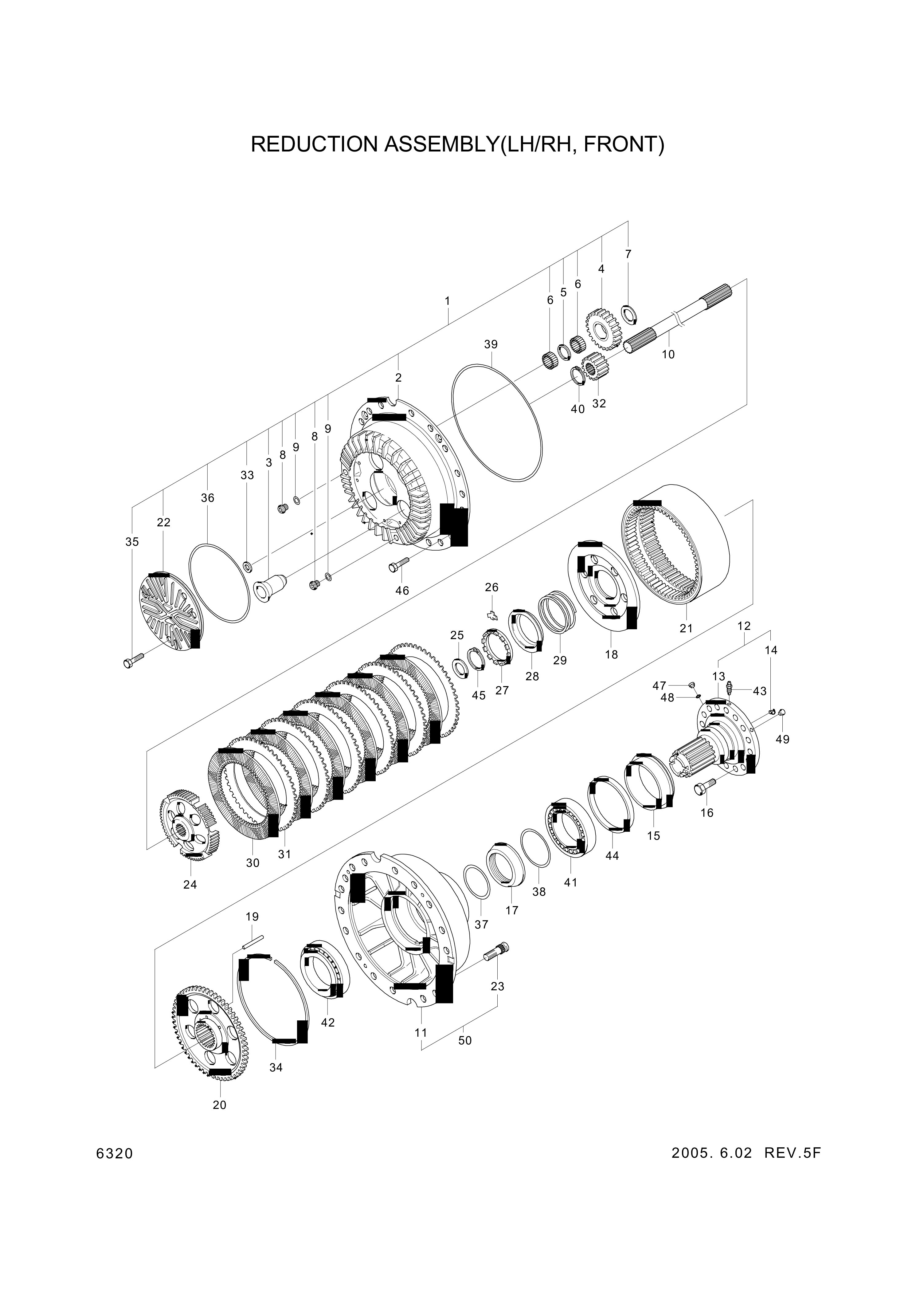 drawing for Hyundai Construction Equipment 7124-52461 - DRUM