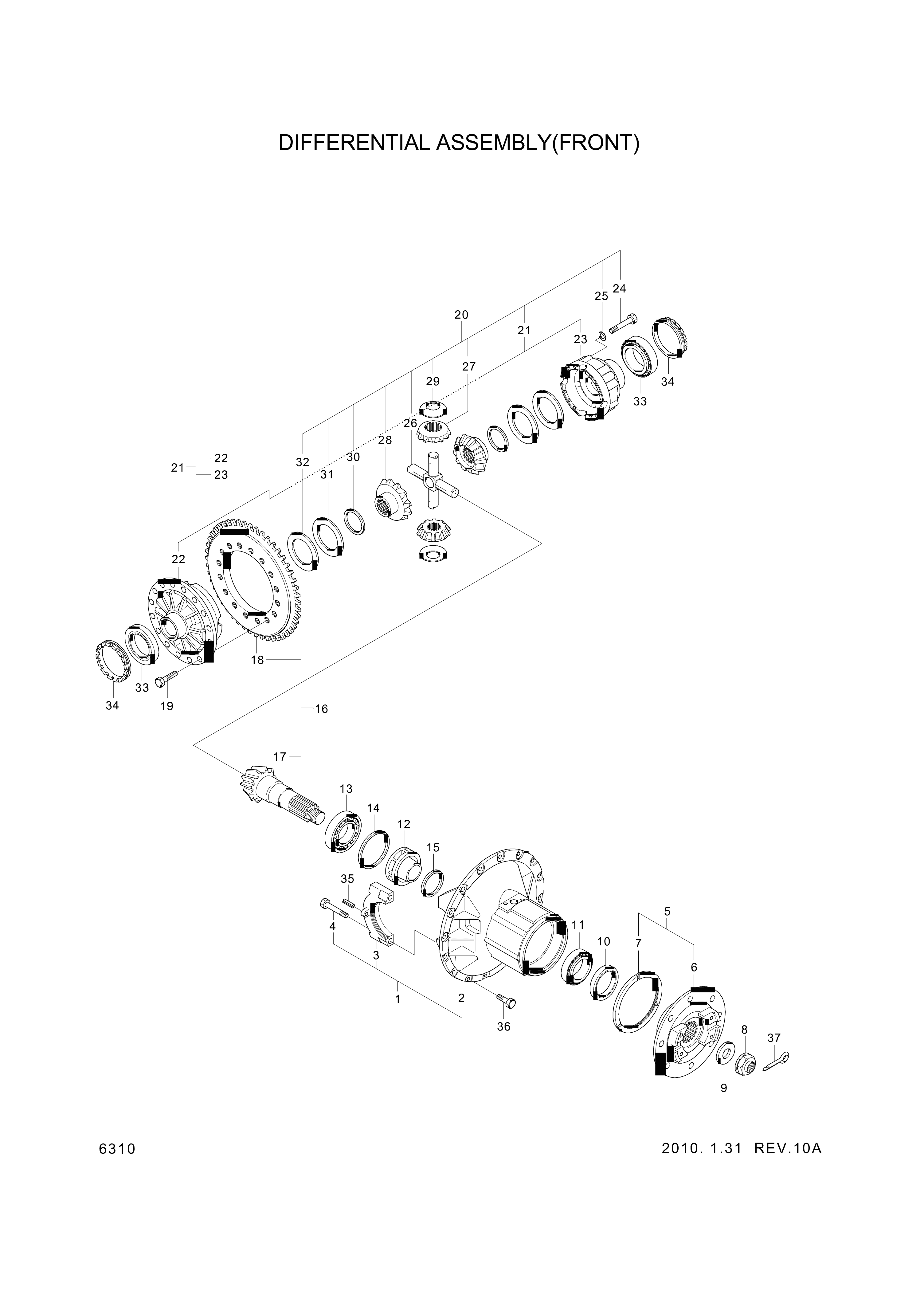 drawing for Hyundai Construction Equipment 9323-03737 - PIN-SPILT