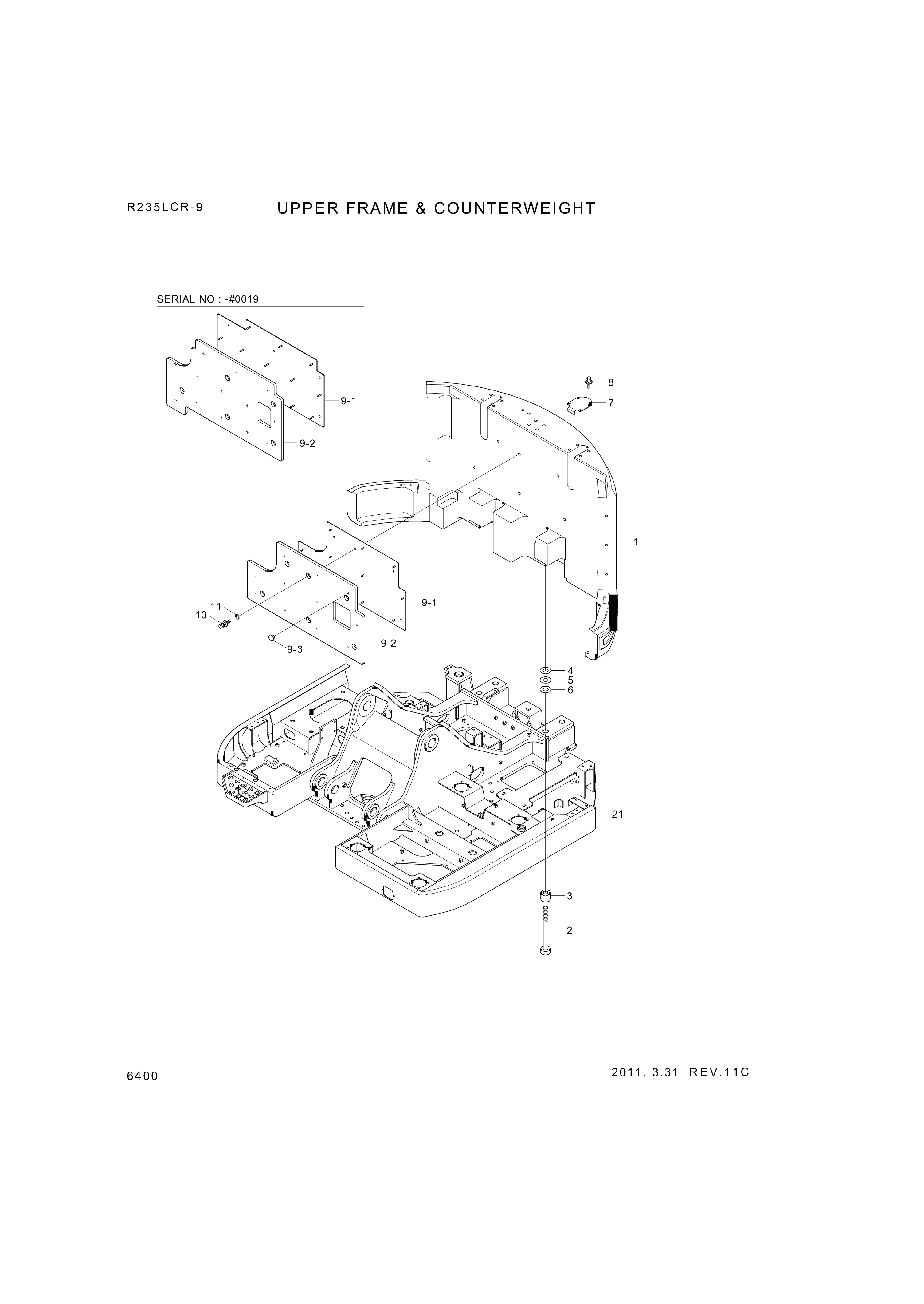 drawing for Hyundai Construction Equipment 61L1-2037-DA - WASHER-HARDEN