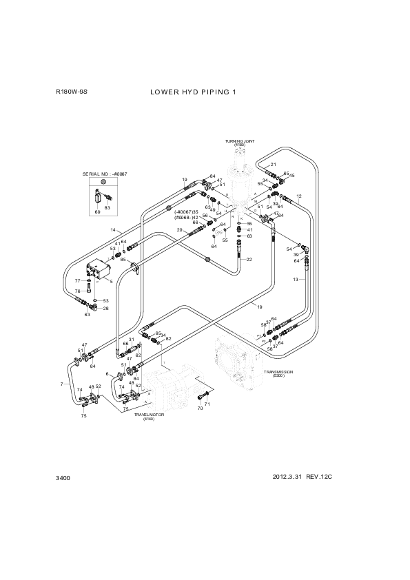 drawing for Hyundai Construction Equipment P933-062009 - HOSE ASSY-ORFS&THD