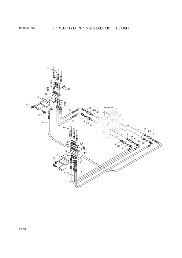 drawing for Hyundai Construction Equipment P930-128024 - HOSE ASSY-ORFS&THD