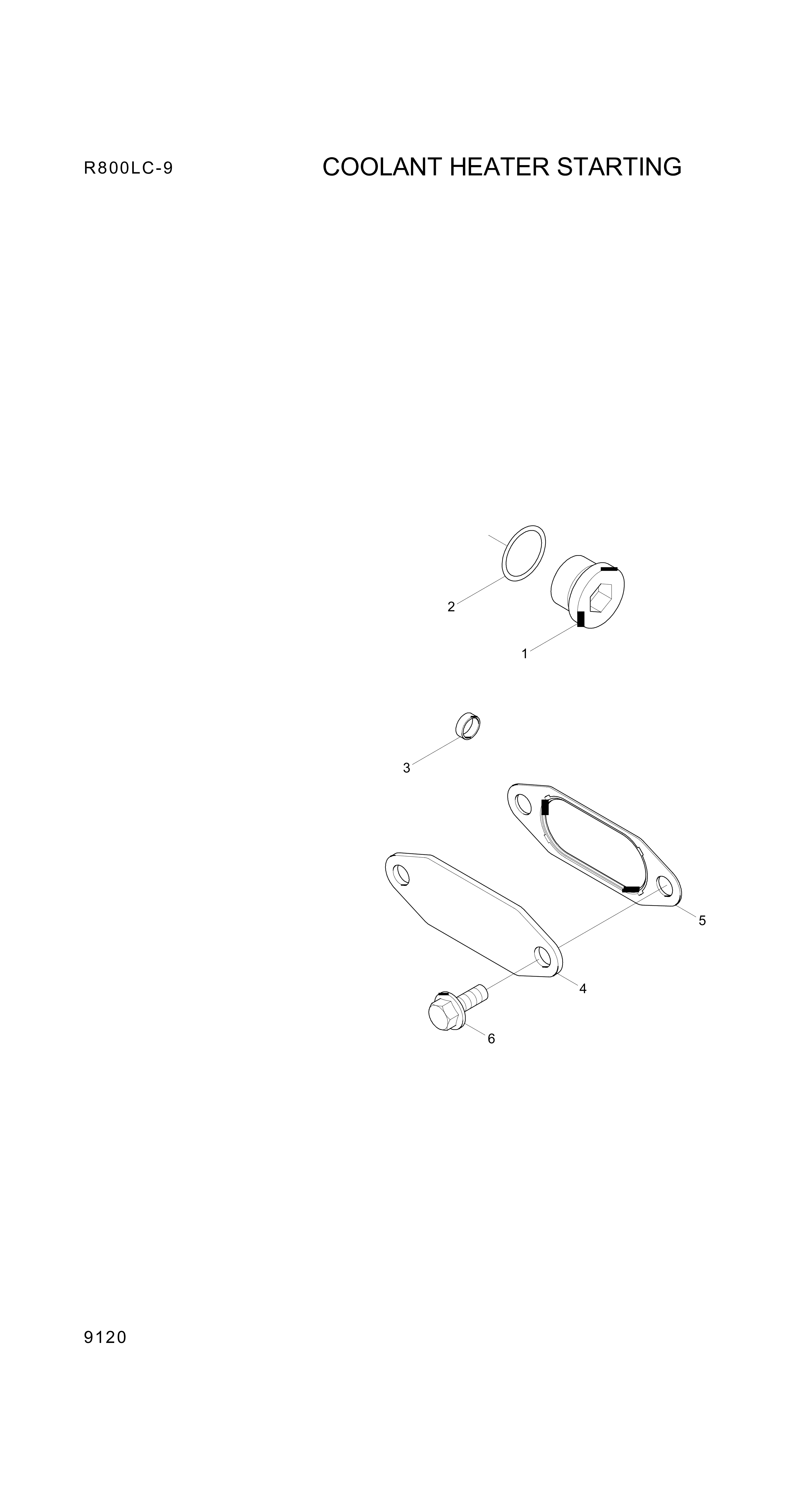 Technical drawing of Hyundai Construction Equipment YUBP-05903 GASKET with dimensions and layout (figure 4)