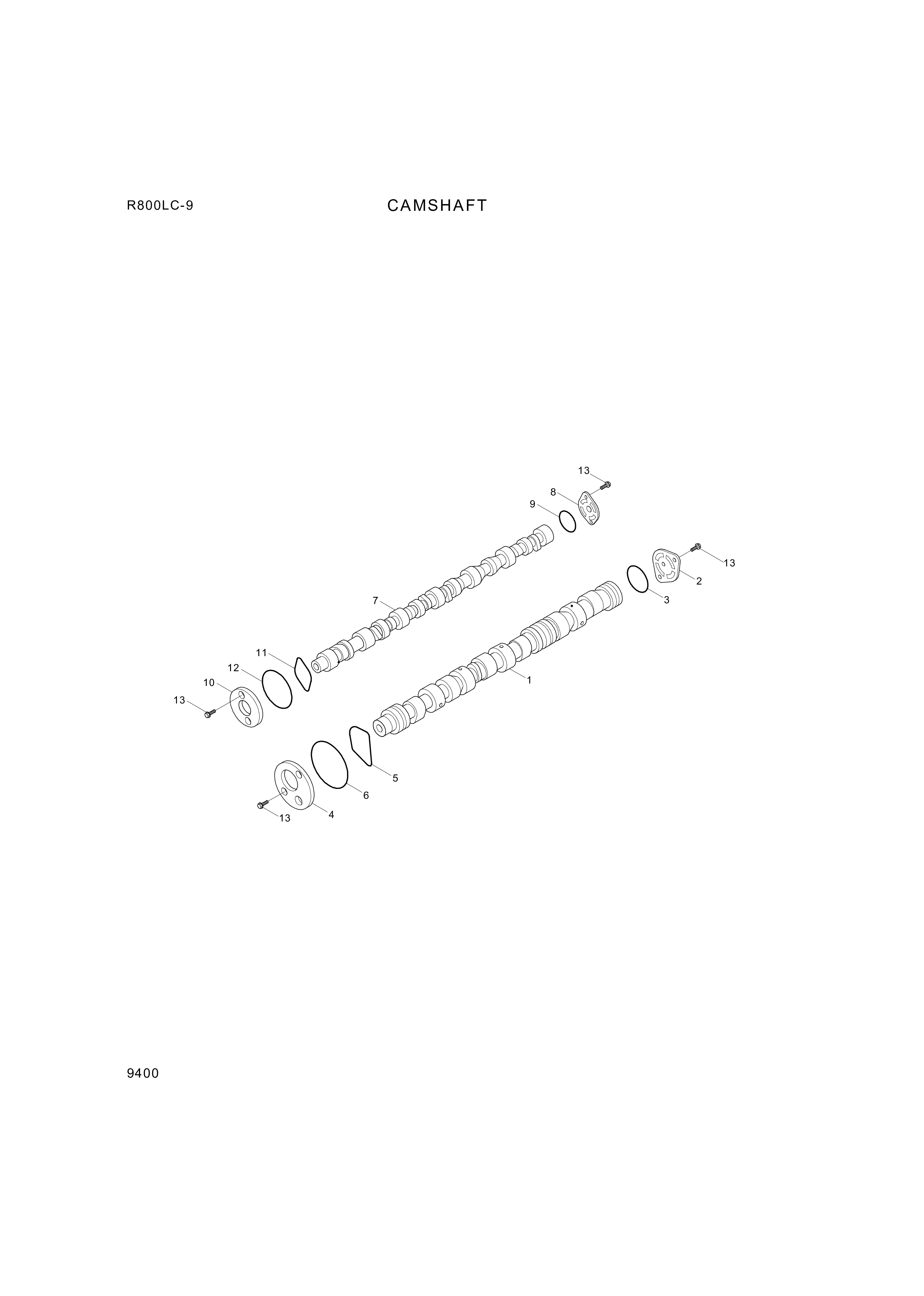 Technical drawing of Hyundai Construction Equipment YUBP-05738 SUPPORT with dimensions and layout (figure 4)