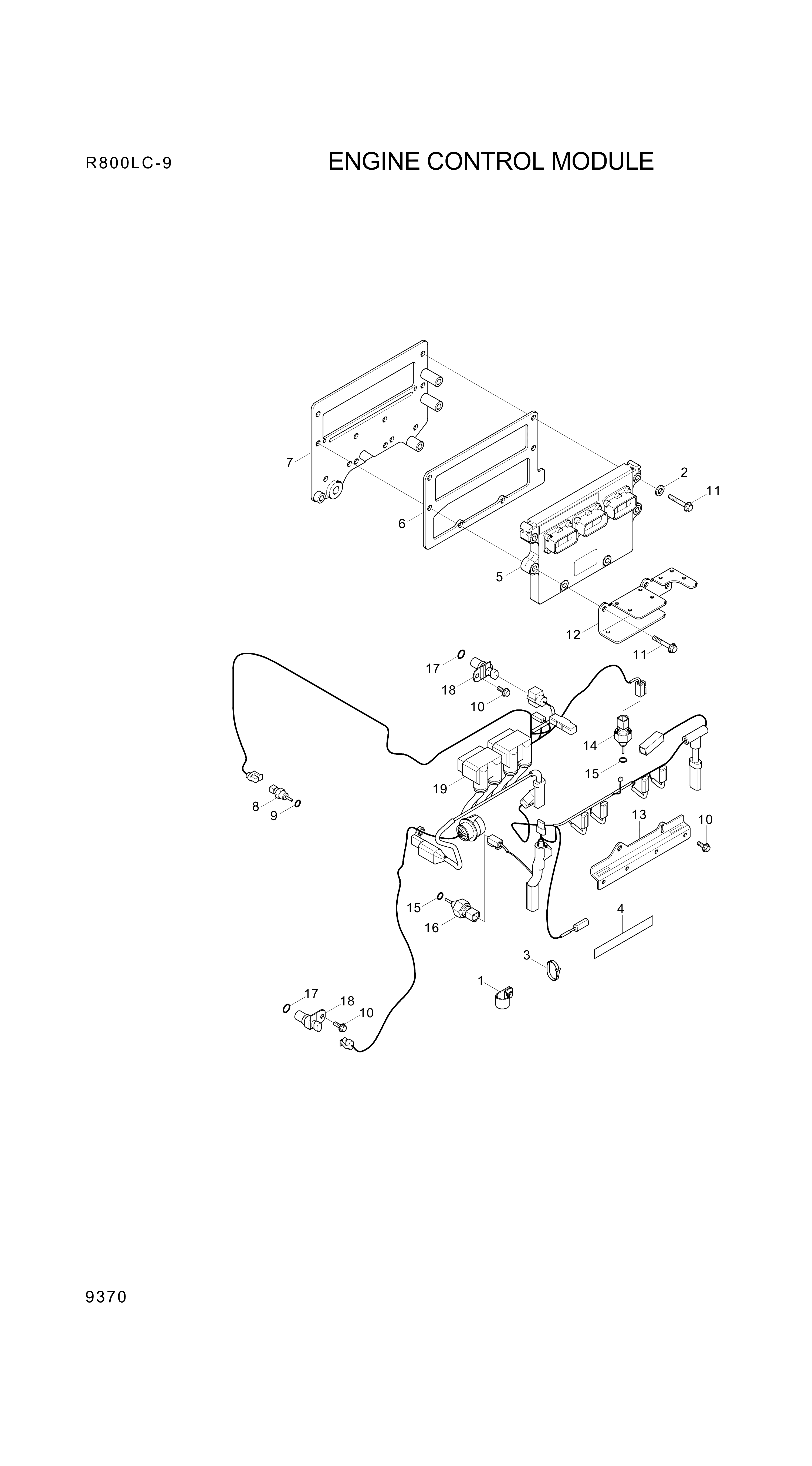 drawing for Hyundai Construction Equipment YUBP-04562 - CLAMP