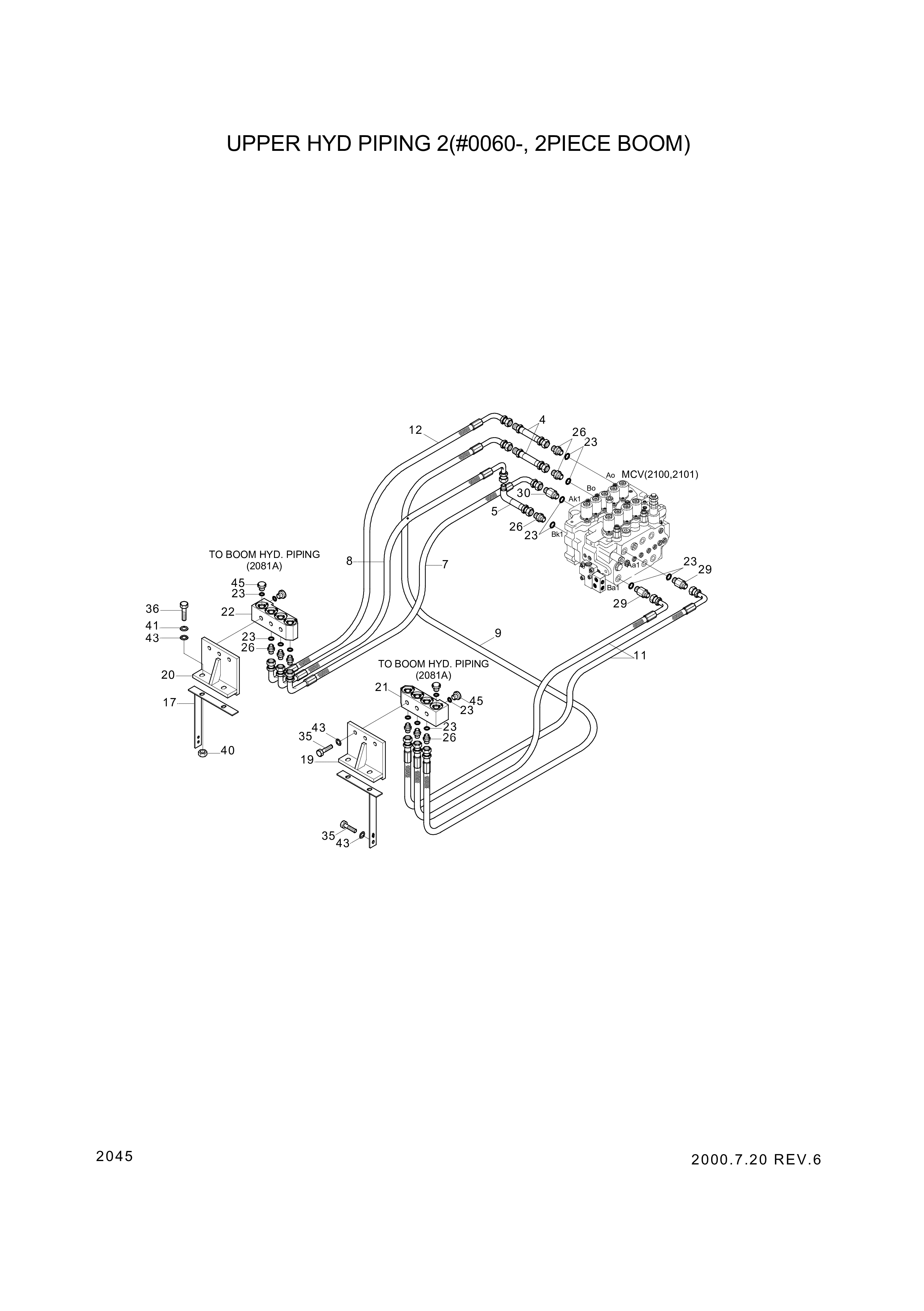 drawing for Hyundai Construction Equipment 35EA-12410 - PIPE ASSY