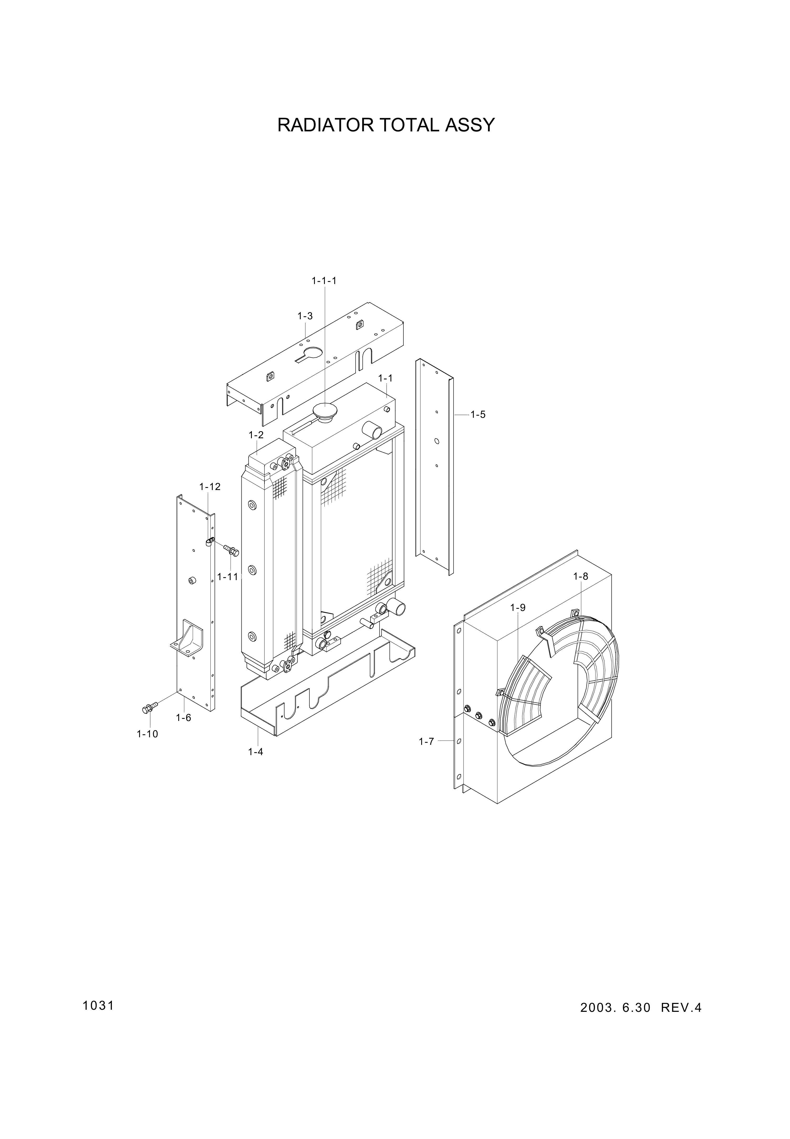 drawing for Hyundai Construction Equipment 14L4-01750 - SUPPORT-SIDE