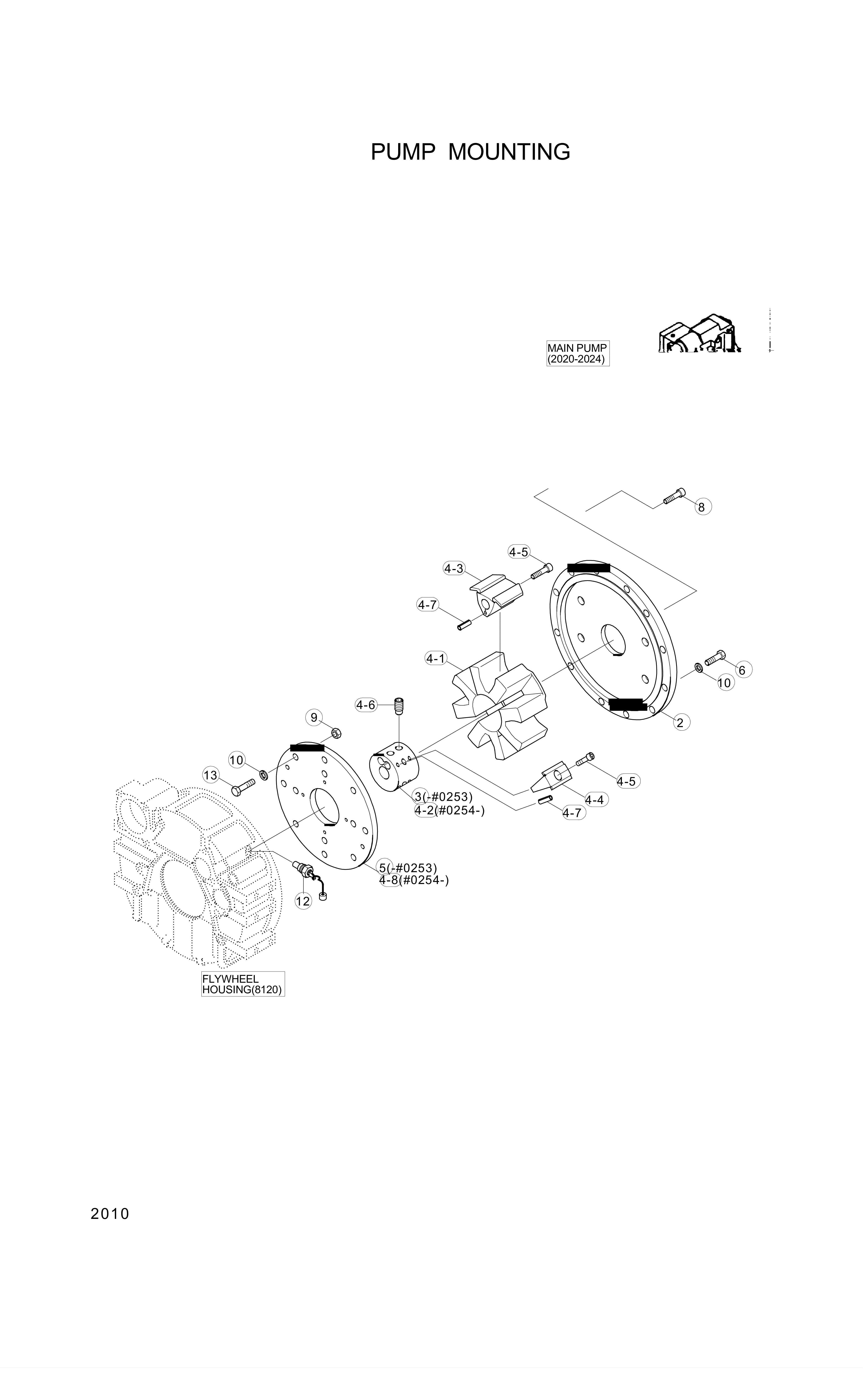 Technical drawing of Hyundai Construction Equipment S208-101002 NUT-HEX with dimensions and layout (figure 3)