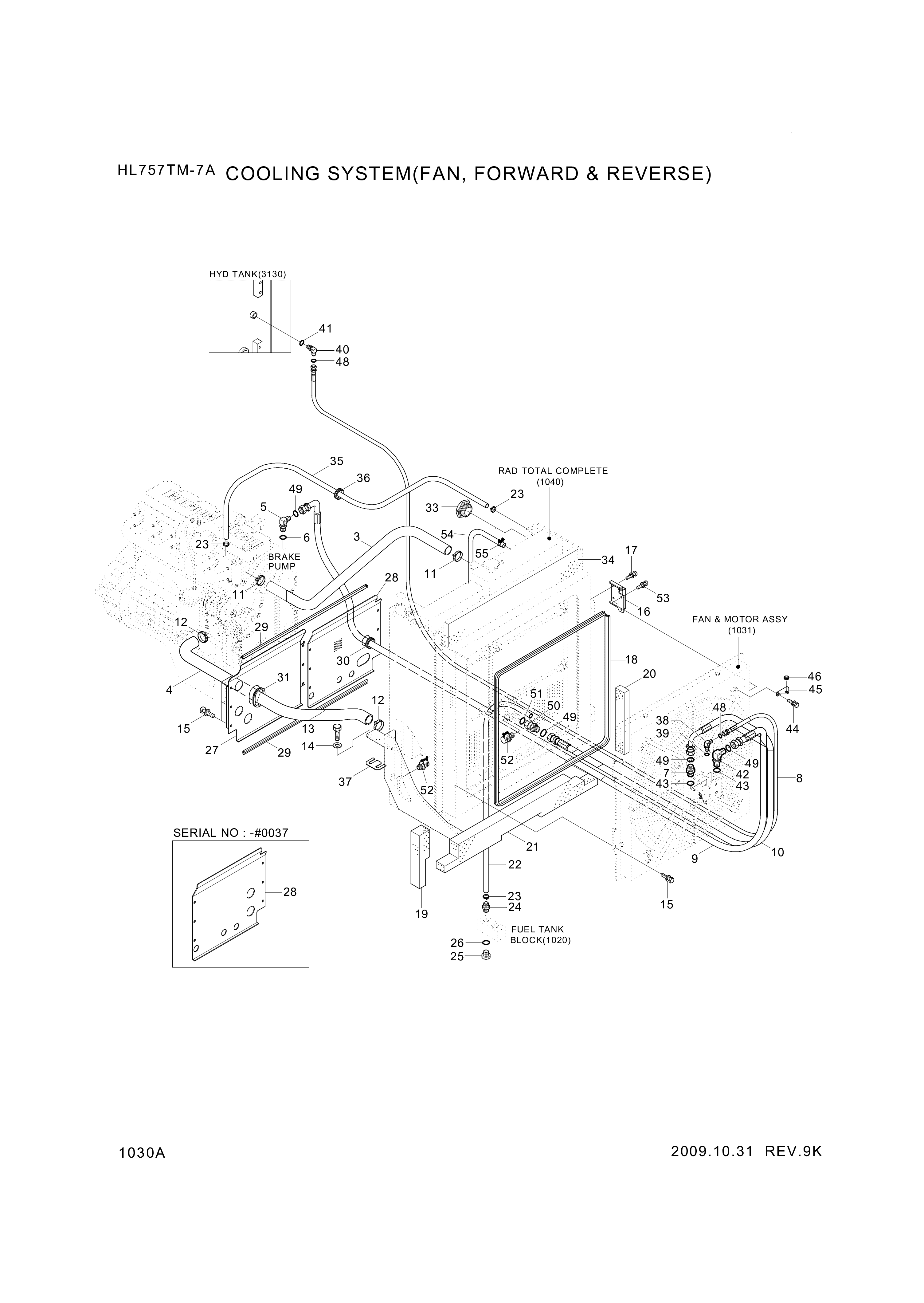 drawing for Hyundai Construction Equipment P930-124059 - HOSE ASSY-ORFS&THD