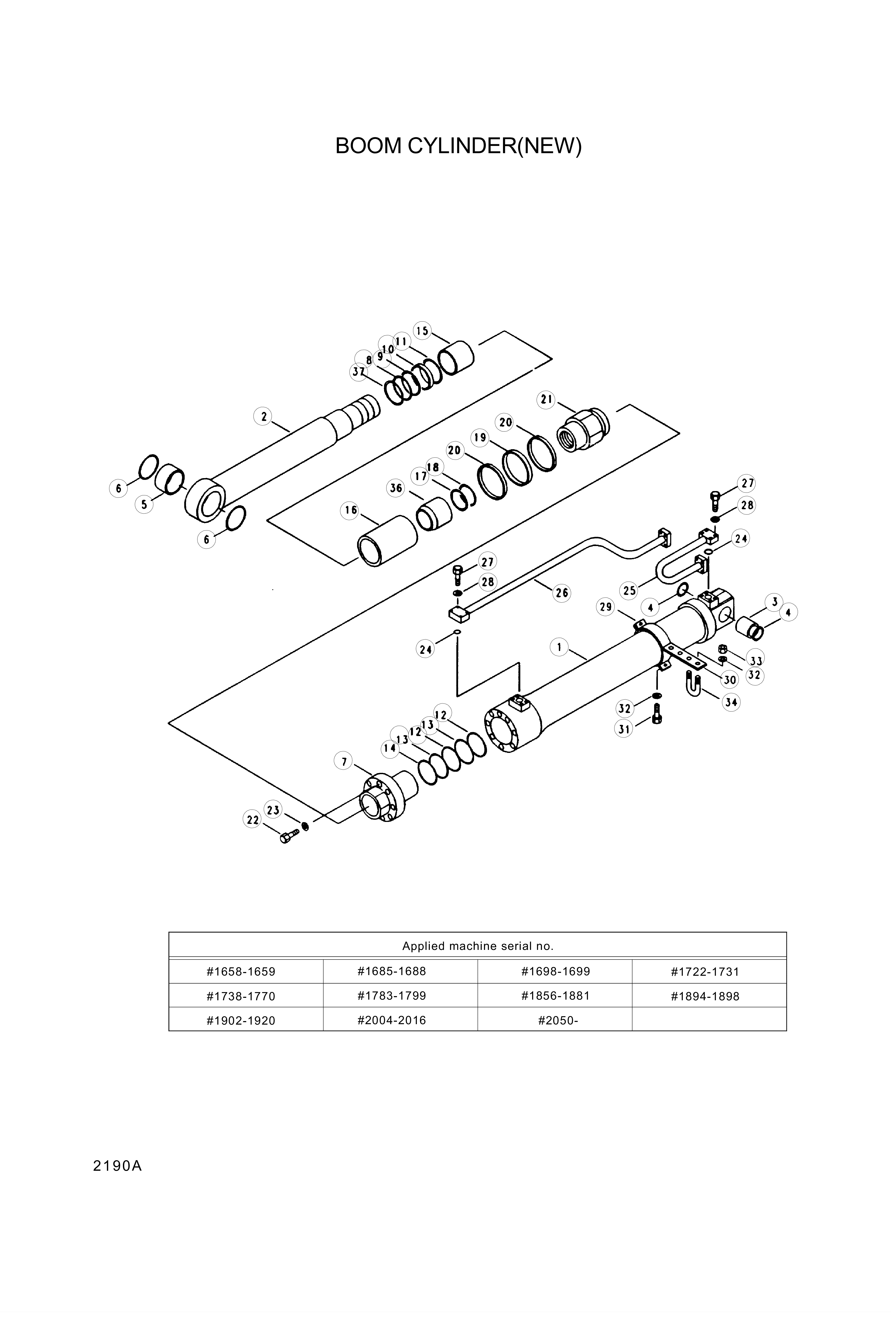 drawing for Hyundai Construction Equipment 000159 - PIN-BUSH