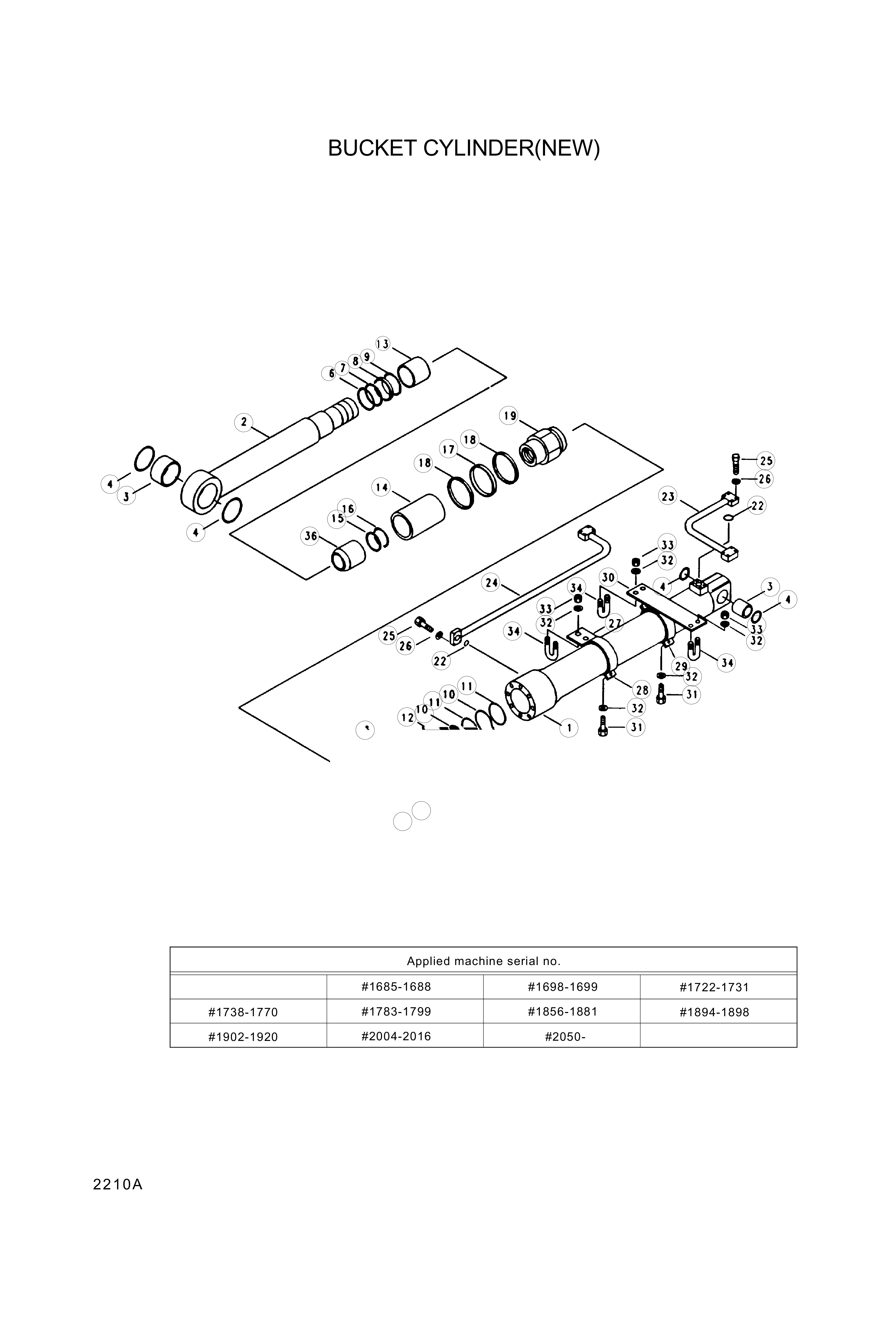 Technical drawing of Hyundai Construction Equipment 000053 BAND SUB with dimensions and layout