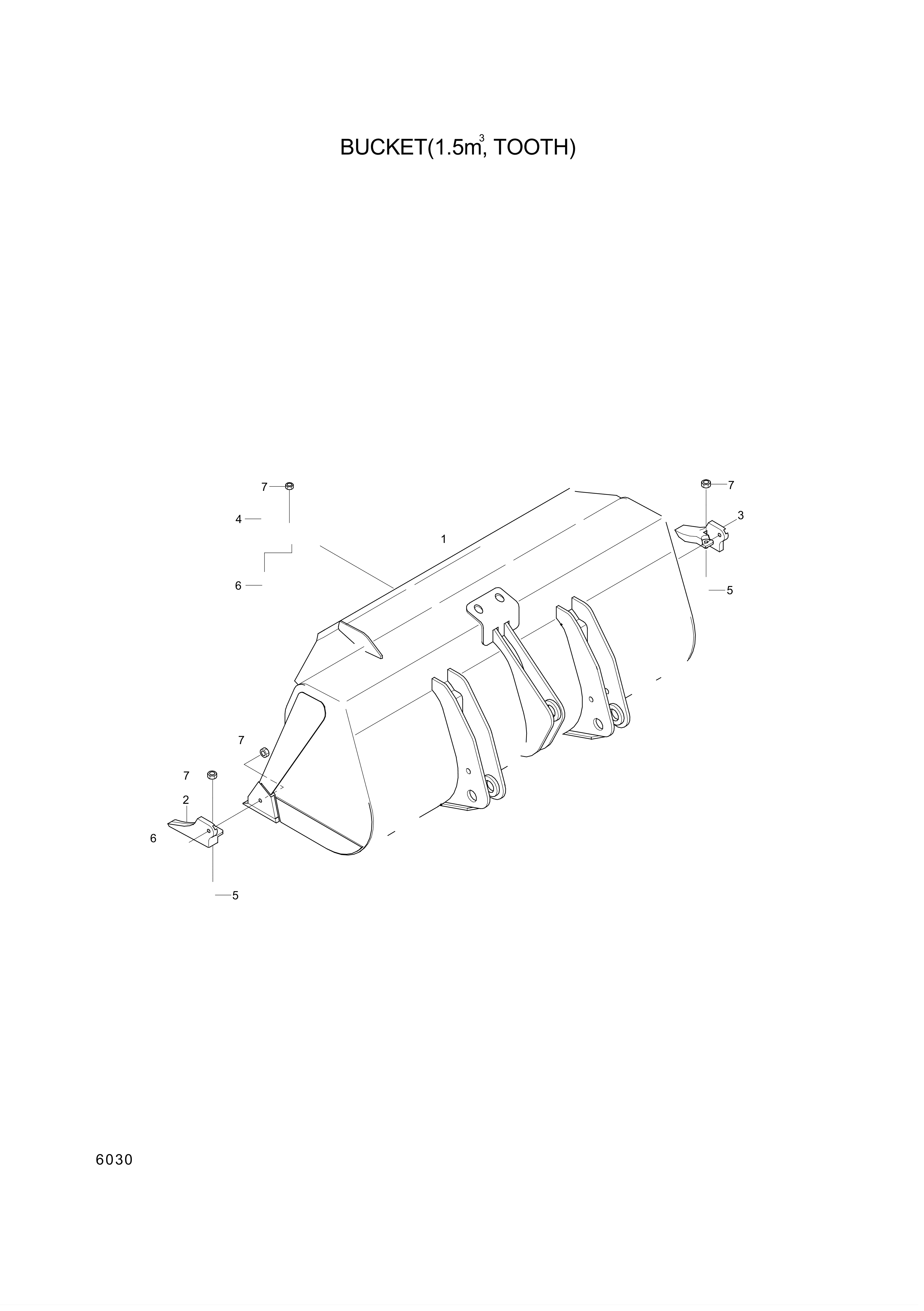 drawing for Hyundai Construction Equipment 61L8-00022 - BUCKET