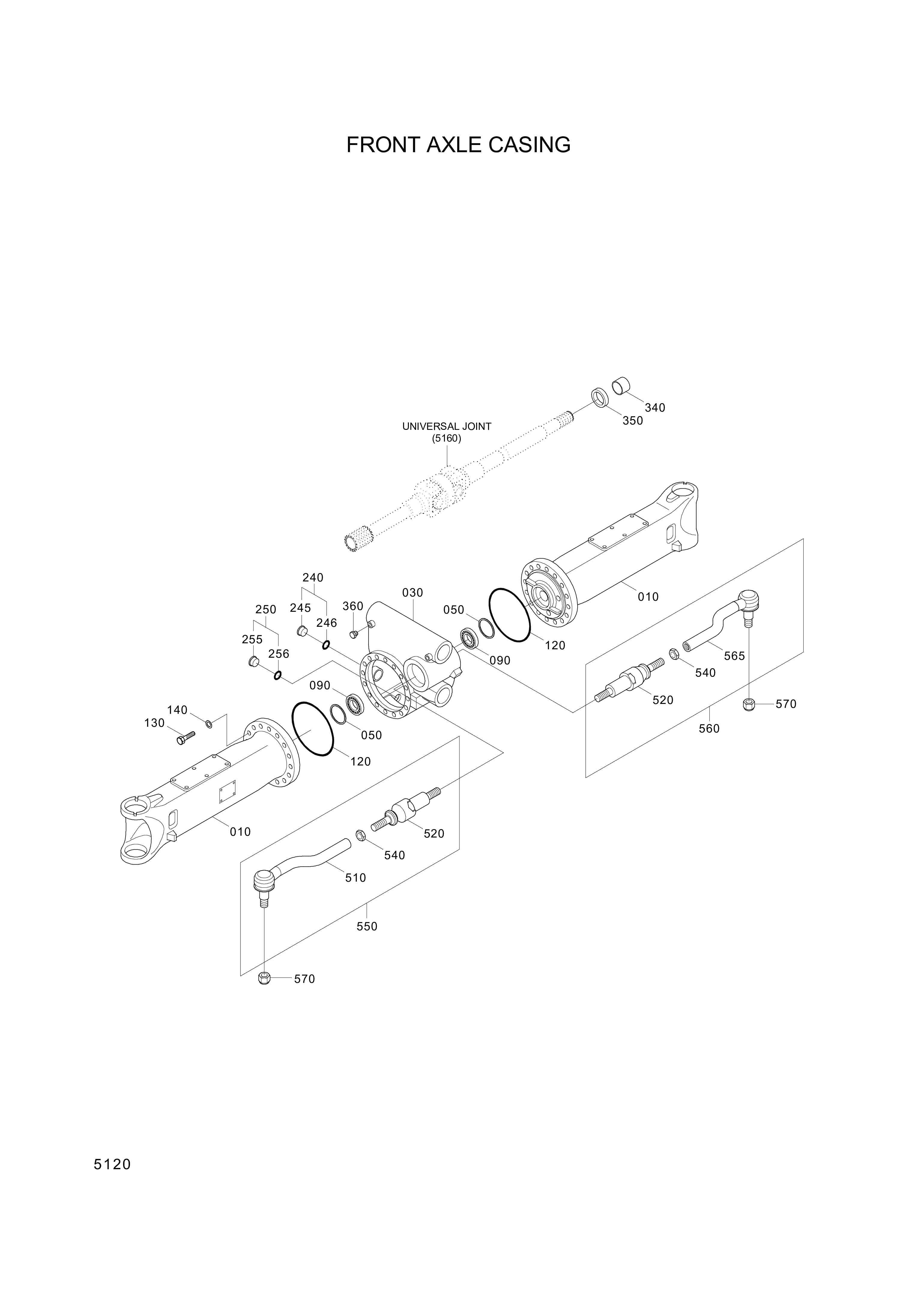 drawing for Hyundai Construction Equipment ZGAQ-02345 - JOINT-BALL LH