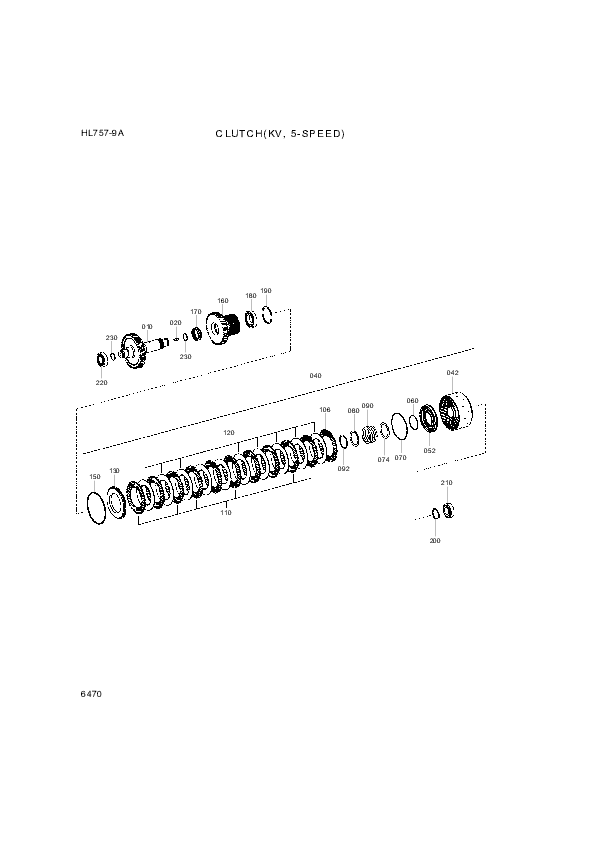 drawing for Hyundai Construction Equipment 4657-375-001 - SHAFT