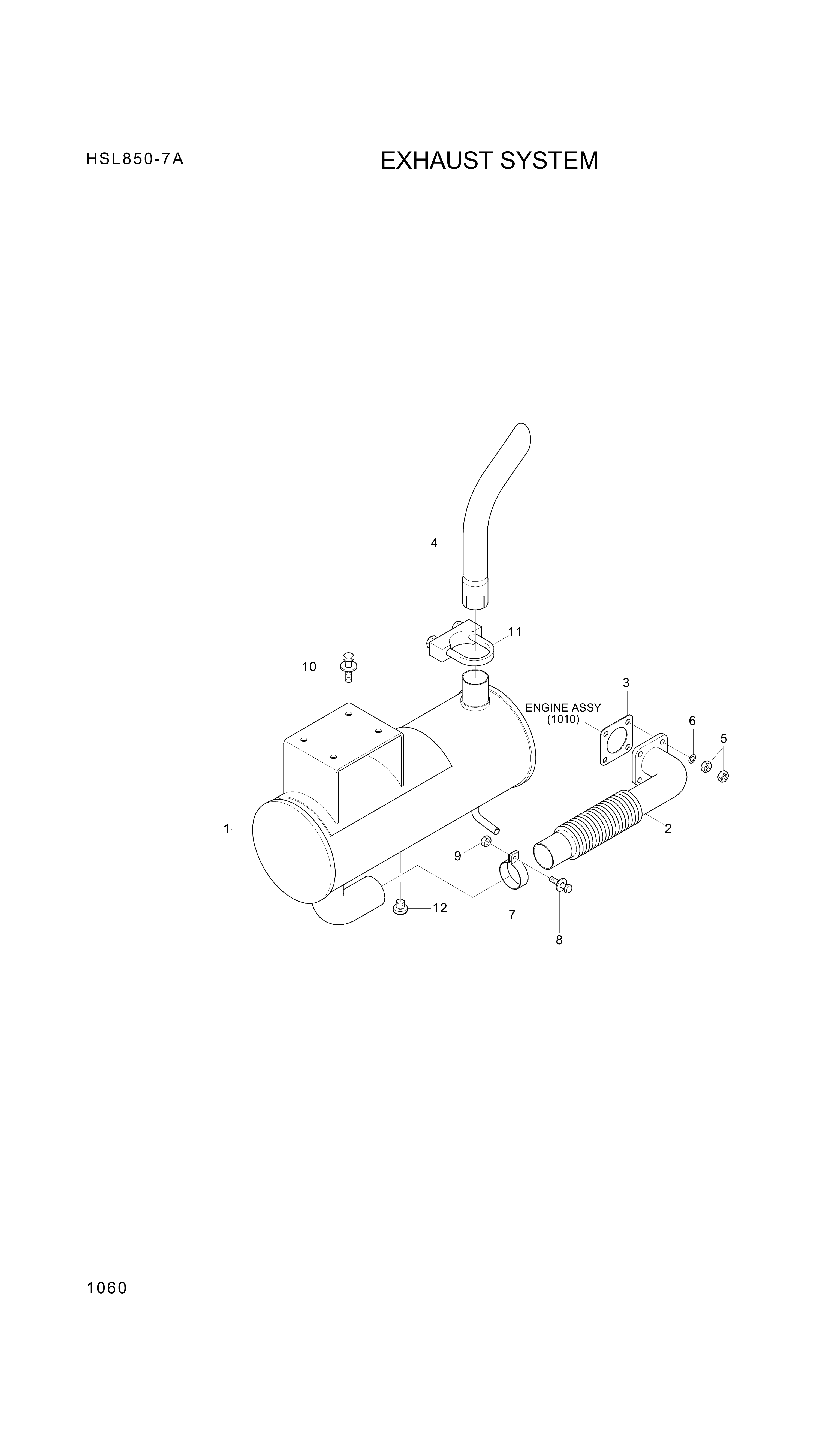 drawing for Hyundai Construction Equipment S170-510002 - CLAMP-U/BOLT