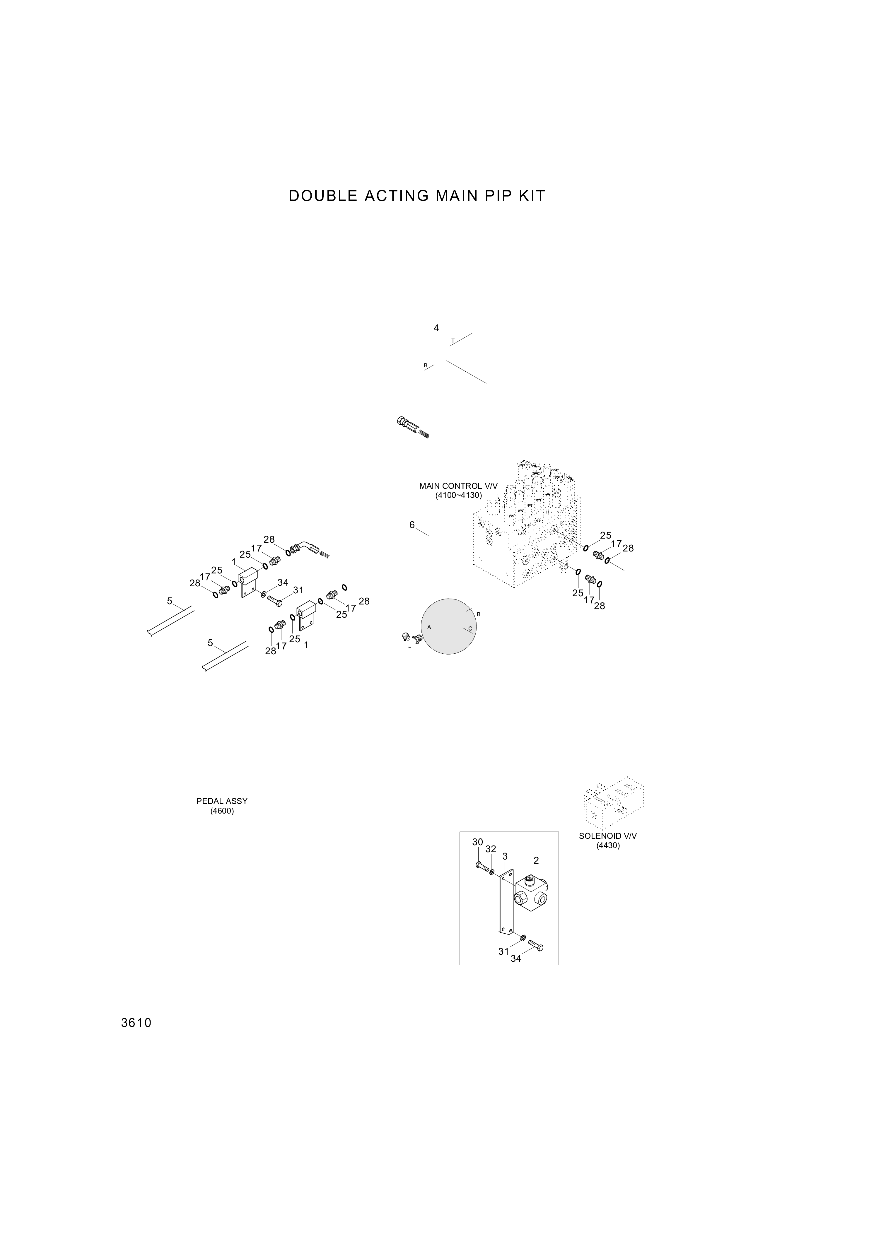 Technical drawing of Hyundai Construction Equipment P933-086014 HOSE ASSY-ORFS&amp;THD with dimensions and layout (figure 4)