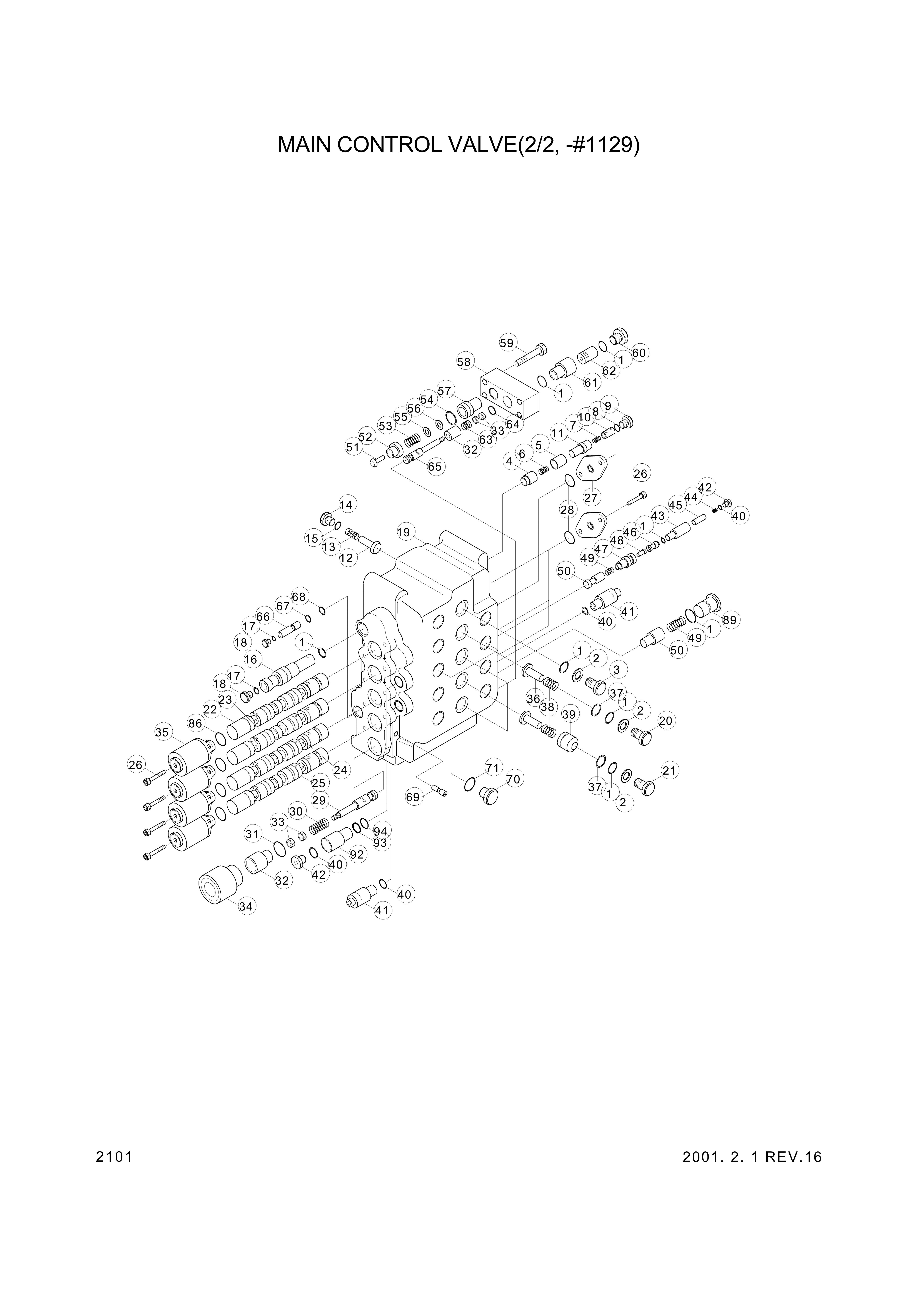 Technical drawing of Hyundai Construction Equipment 3518-029 ORIFICE with dimensions and layout (figure 2)