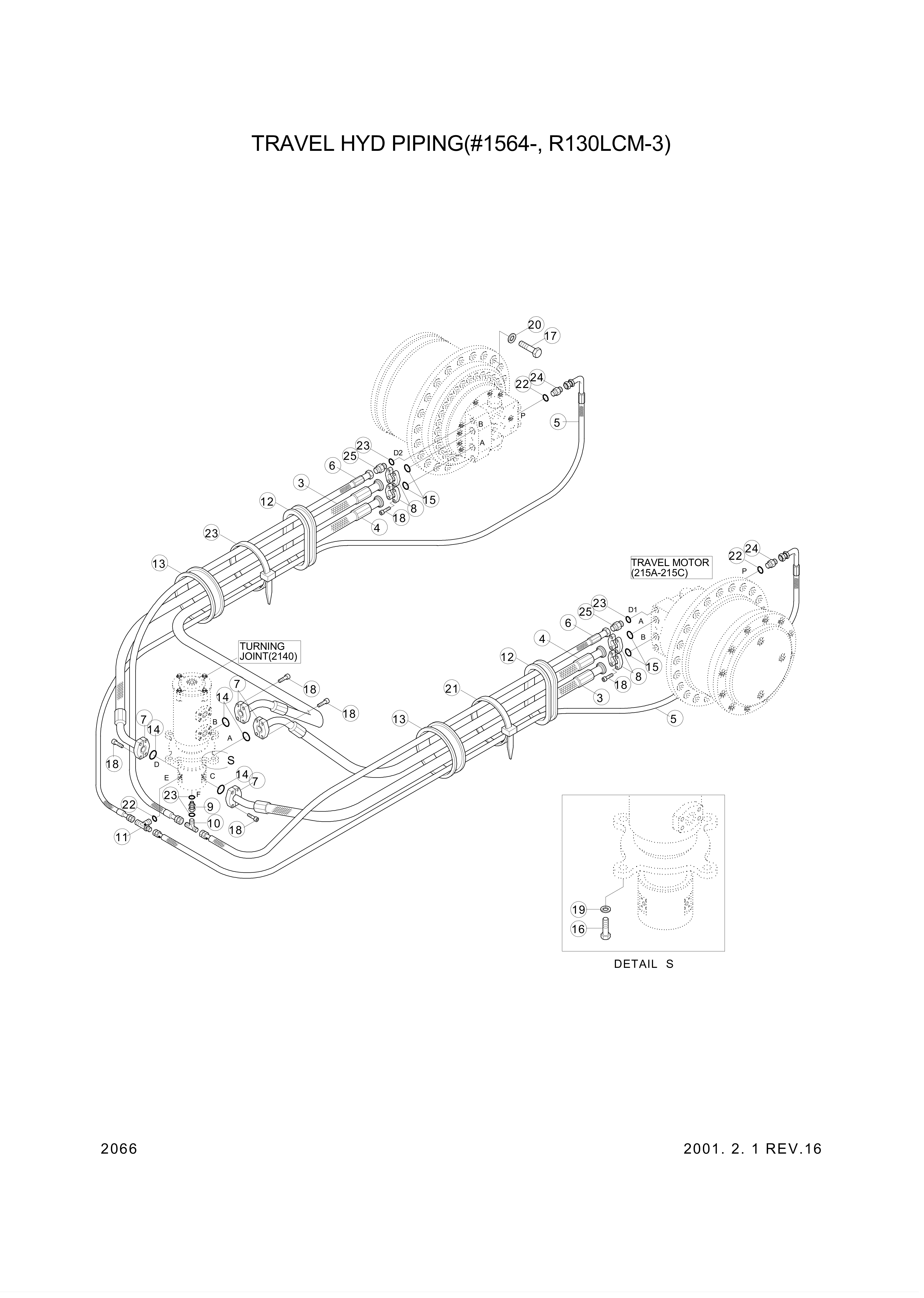Technical drawing of Hyundai Construction Equipment S441-160003 WASHER-HARDEN with dimensions and layout (figure 3)