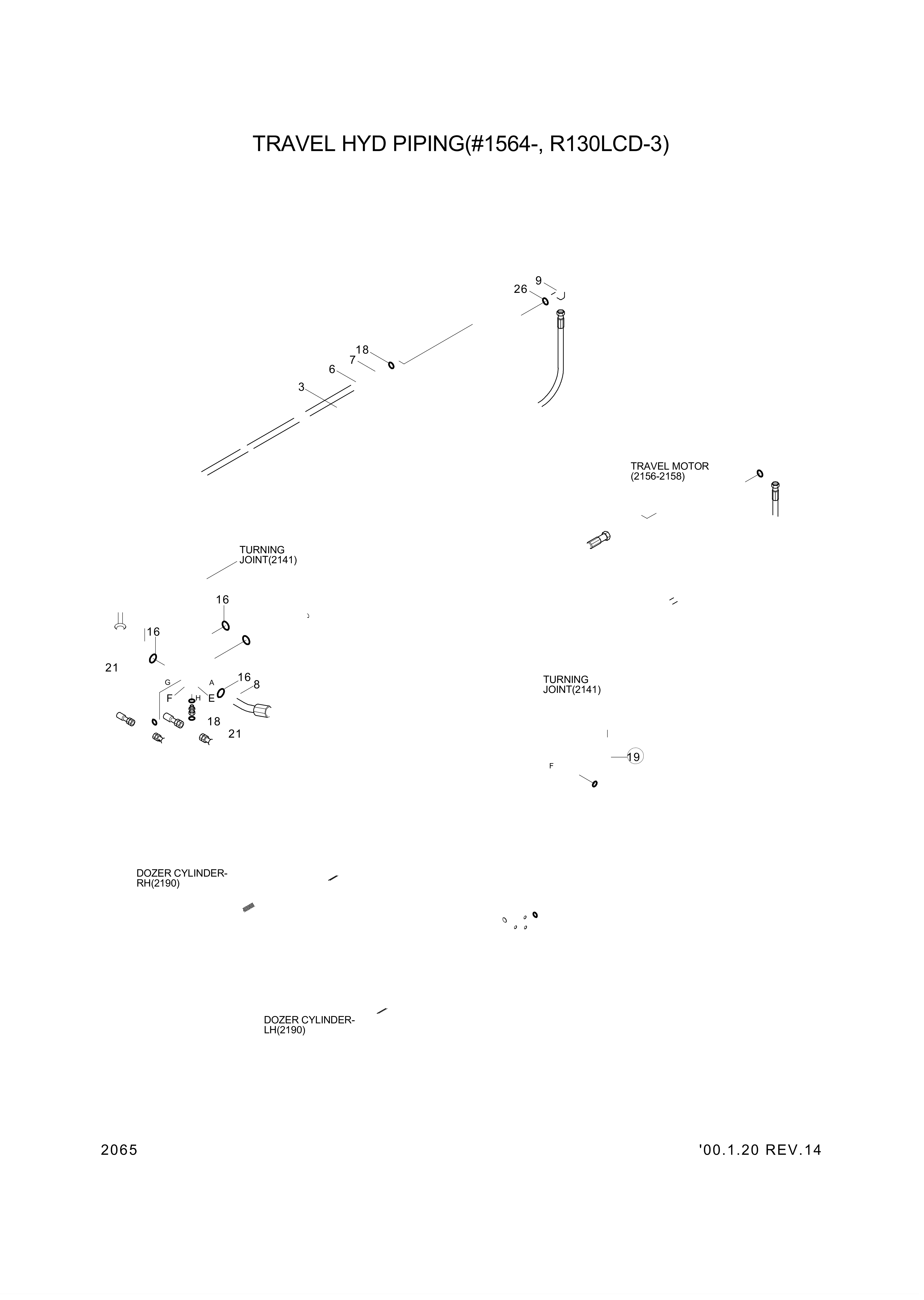Technical drawing of Hyundai Construction Equipment S441-160003 WASHER-HARDEN with dimensions and layout (figure 2)