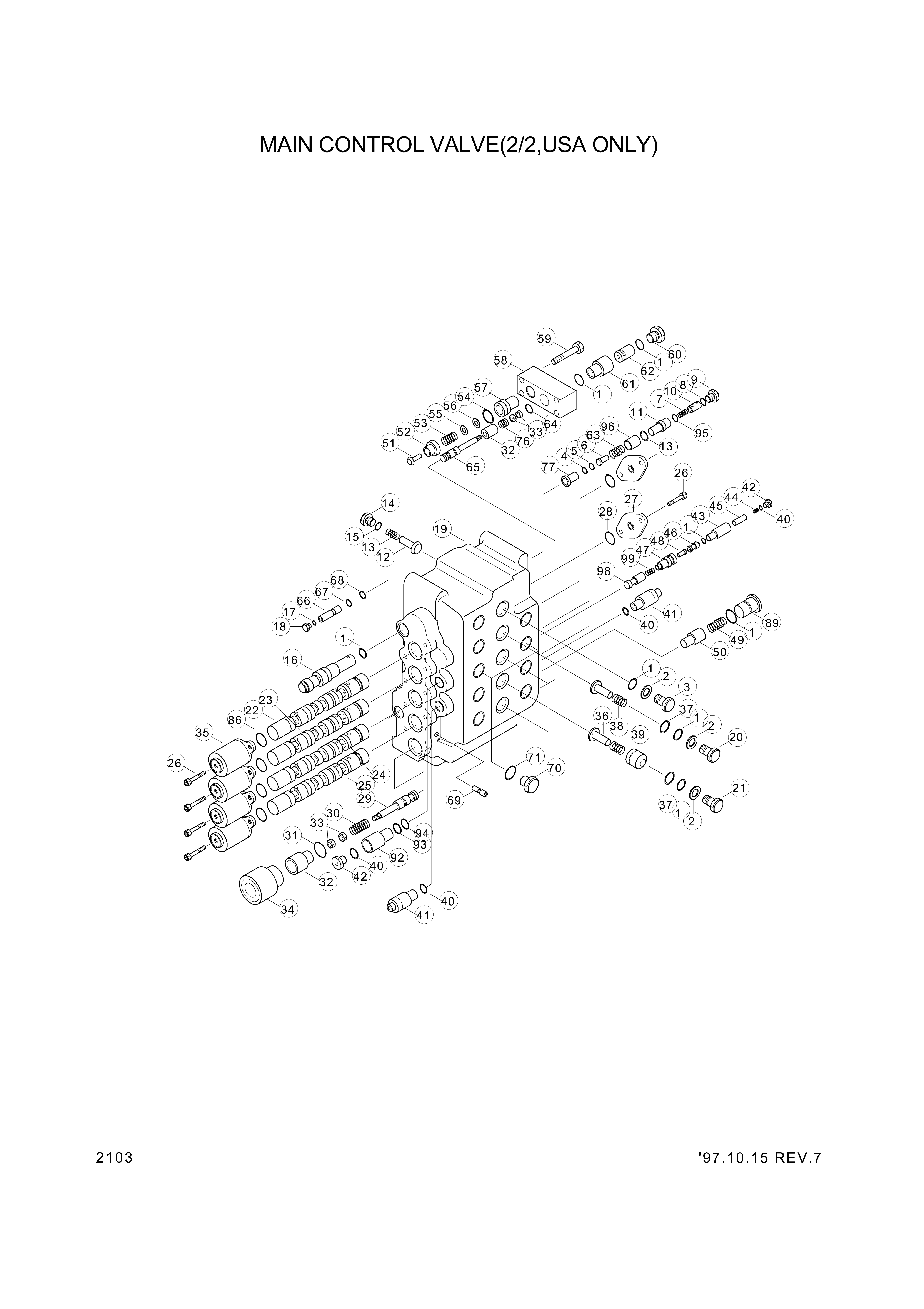 drawing for Hyundai Construction Equipment 3510-667 - SPOOL