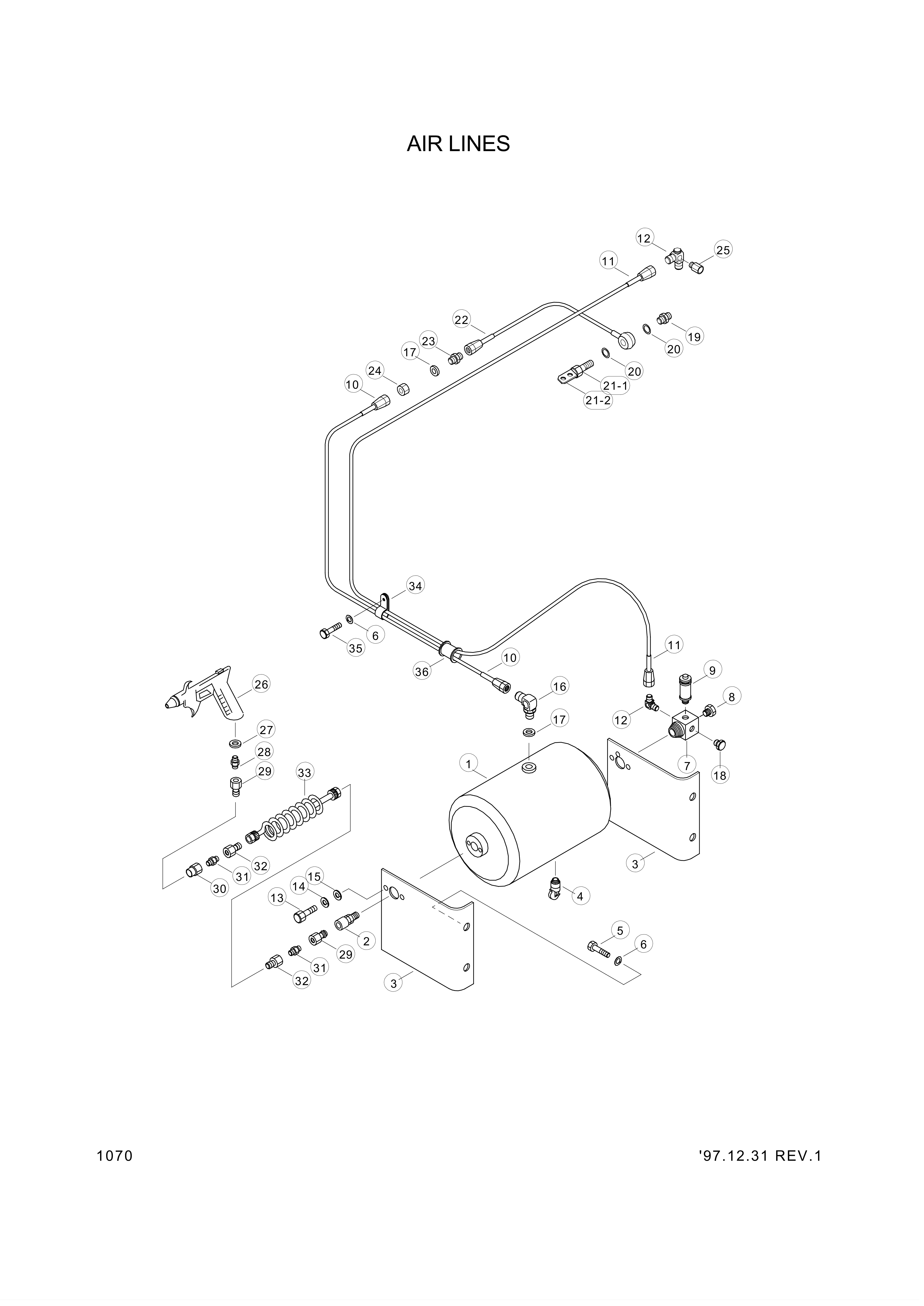 Technical drawing of Hyundai Construction Equipment 11L1-4001 BOLT-BANJO with dimensions and layout (figure 4)